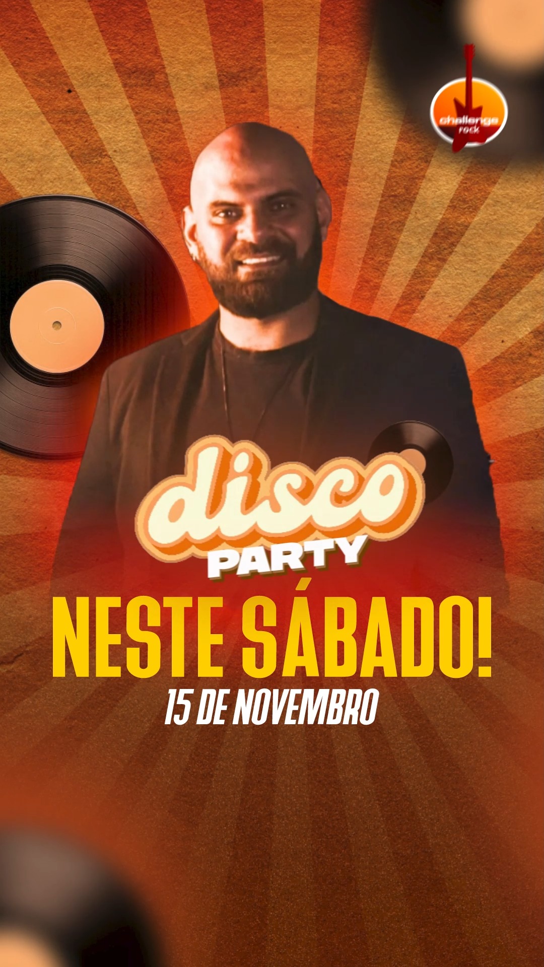 Prepare o look e o passinho, porque o sábado é de Disco Party no Challenge Rock! 💿✨
Raul Carneiro & Banda (@raulcarneir0) comandam o palco com os maiores sucessos da discotecagem — uma noite pra dançar, cantar e se divertir do começo ao fim! 🕺🔥
.
.
Reserve sua mesa ou camarote pelo WhatsApp:
(Link na Bio 📱47 98499-0143)
.
.
#ChallengeRock #DiscoParty #rocknroll #anos70 #anos80 #anos90 #reels