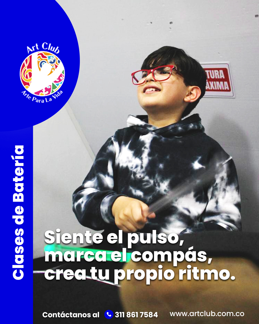 🎵 Siente el ritmo, domina la batería.
En nuestras clases, los estudiantes aprenden técnica, coordinación y control mientras se divierten creando ritmos únicos.
Cada golpe de baqueta es una oportunidad para desarrollar creatividad, confianza y pasión por la música🎶
Contáctanos y reserva el cupo de tu hijo 3118617584 y visita nuestra página web haciendo clic en el enlace de la bio.