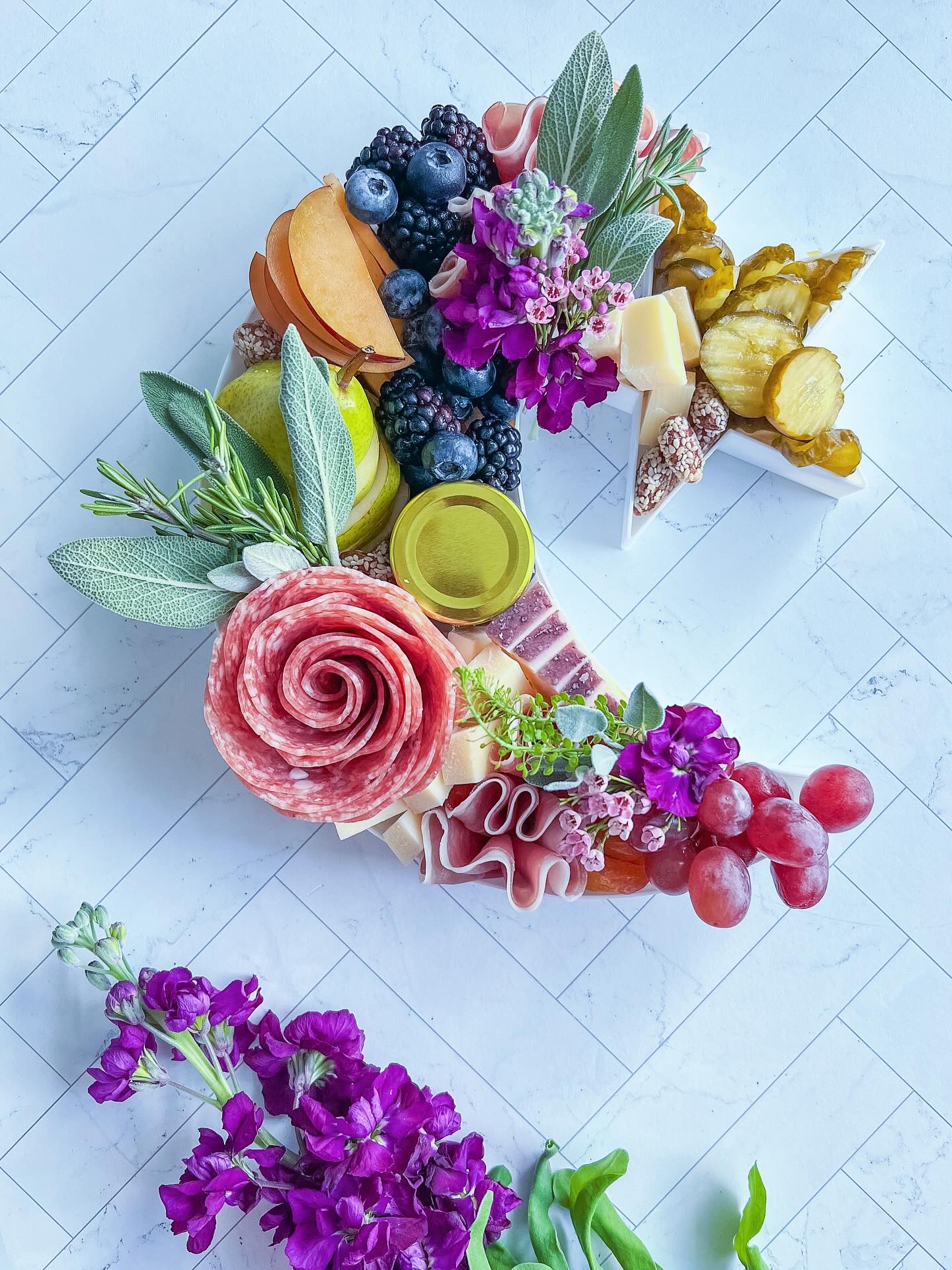 To the moon, the stars, and the sweetest new arrival 🌙⭐️
Loved creating this moody grazing board for a baby shower filled with love and laughter 💫💜
#grazingjoycharcuterie #charcuterieboard #cheeseboard #grazingtable #southflorida #eatbeautiful #mbpresets #wineandcheese #deerfieldbeach #giftideas #corporateevents #catering #custom #moody #babyshower