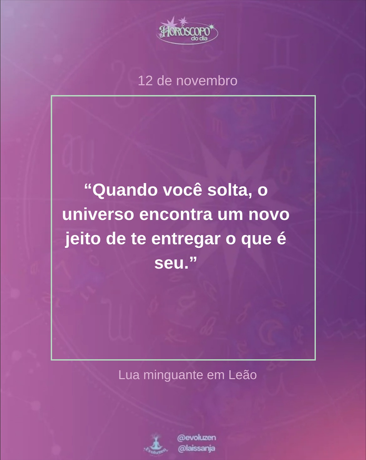 12 de novembro 🌟✨