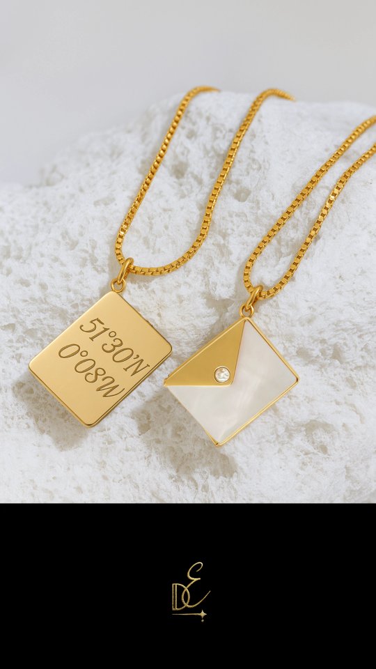 Soft glow, quiet elegance.
Our Mother of Pearl Envelope Necklace is more than jewelry — it’s a tiny keepsake you can personalize on the back with your own words.
A name, a date, a secret.
Engraved close to the heart. ✨
18k PVD gold
Mother of Pearl front
Custom engraving on the back
Thoughtful packaging included
Your history engraved in gold.
#DivergentElements #EngravedJewelry #MotherOfPearl #CustomNecklace #PersonalizedGift #MinimalGold #engravedgifts