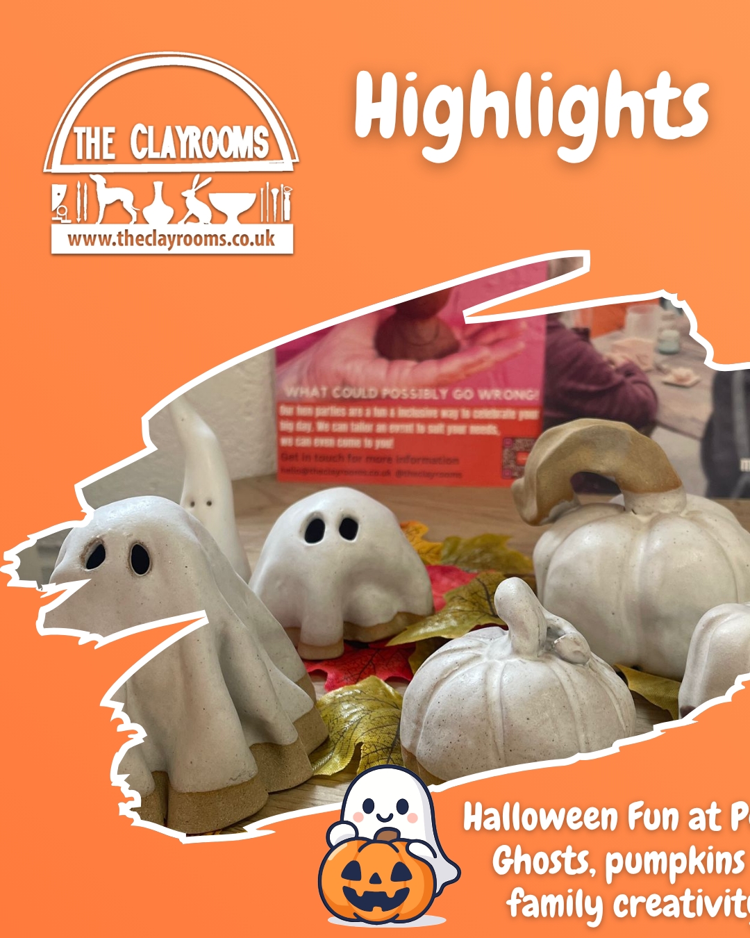 What a month! October at The Clayrooms was full of creativity, community and a little bit of spooky season magic 👻💛
From Halloween fun at Peak and the fiery glow of our Bonfire Raku workshop, to Macclesfield’s 2nd birthday celebrations and stunning results from our 5-week courses - it’s been a joyful, creative blur!
✨ Thank you to everyone who joined a class, course or event this month. We can’t wait to see what November brings!
📍 Workshops and courses run year-round across our four studios: Ashbourne, Loughborough, Macclesfield & Peak Village.
🎟 Tap the link in bio to see what’s coming up next!
#TheClayrooms #PotteryCommunity #PotteryWorkshops #PotteryClassesUK #CreativeWellbeing #CeramicArt #RakuPottery #PotteryForBeginners #CreativeCourses #Handbuilding #PotteryStudio #ClayAndCommunity #HandsOnCreativity #AutumnWorkshops #ArtAndCraftWorkshops #MindfulMaking #SeasonalCreativity #TheClayroomsPeak #PotteryInspiration