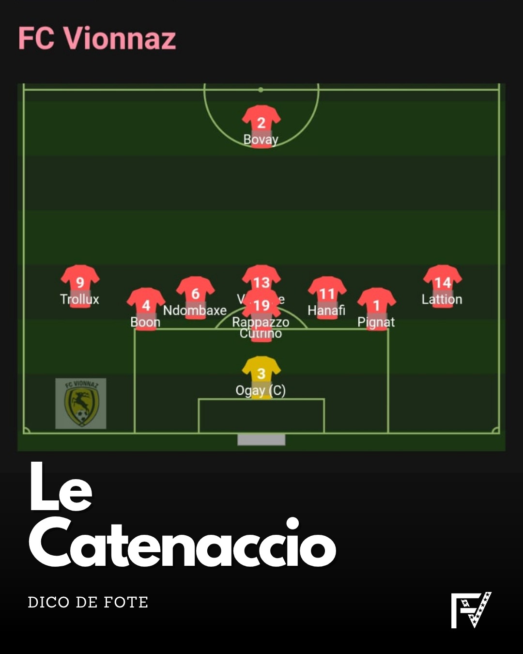 Le Catenaccio, technique ancienne mais foutrement efficace.
Mentionne ton pote qui aime se la jouer à la Mourinho ! 🧱
Article complet sur notre site internet 💻 🖊 @cacci_fab
𝗙𝗩 🔴⚪⚽
#footballvalaisan #foot #football #sport #soccer #fv #valaisan #valais #wallis #footamateur #futbol #plaisir #lovefootball #jogabonito #dimanchematin #sundayleague #ligueamateur #transfer #mercato #infomercato #sundayleague #formation #associationfootballvalaisan #article #campfv #footballvalaisan.com #dicodefote #dictionnaire #catenaccio