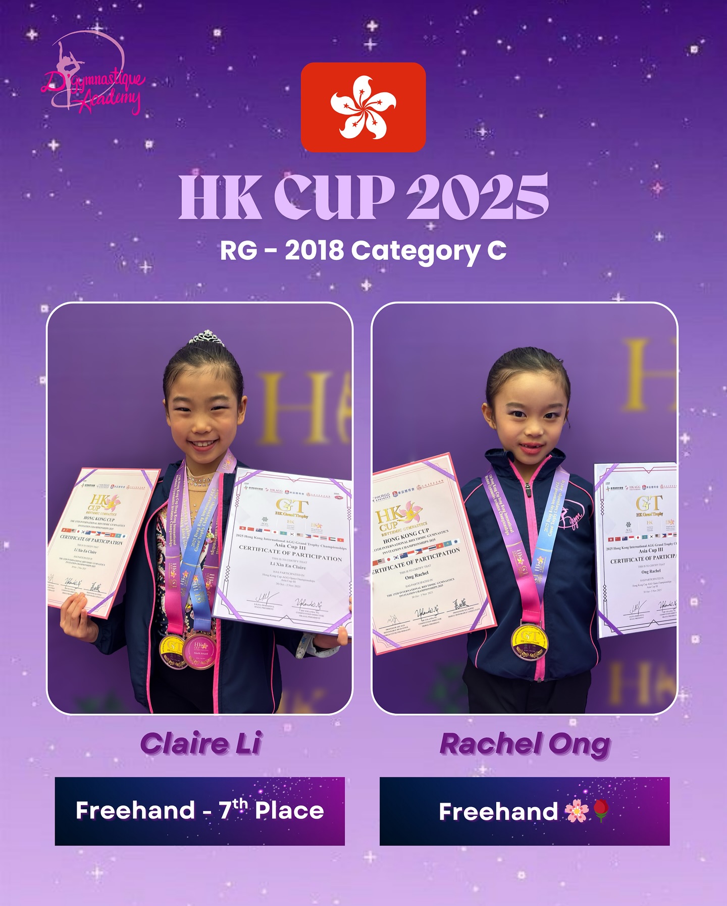 Last but not least, we would like to congratulate Claire & Rachel for competing in their FH routines against 16 other gymnasts!🤗 Their bravery, growth and remarkable improvement are a true source of pride and joy for us!👏🏻
Special thanks to @coach.yiling for working with them!💐