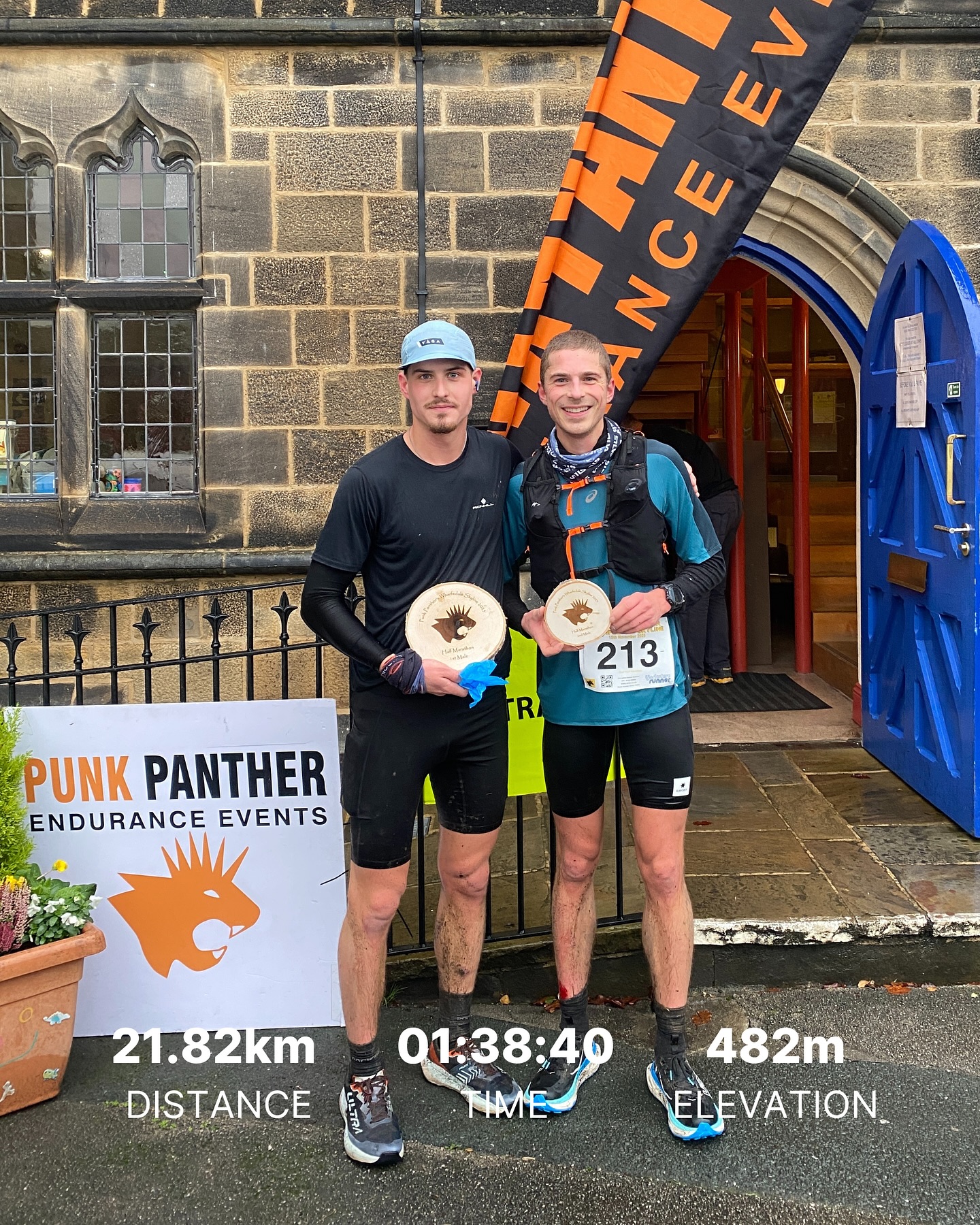 Wharfedale Skyline HM - 2nd place 🥈
Great race today with my new running buddy Zak (who finished 1 second ahead of me 😮💨) We set off together from the start and kept each other going the whole way 👯♂️
I was aiming for sub-1h35, but the ground was a mess… days of rain made it super wet and slippy in places. Took a nasty fall at one point (nothing serious, luckily), but it definitely made things interesting 😅
Really grateful to have Zak there. We pushed each other, caught each other before a few wrong turns, and kept the energy up ⚡️
Felt like a solid comeback after UTMB, which, as many of you know, was a pretty rough experience for me 😬
Next up: Arc of Attrition in January 💪🏻
#trailrunnig