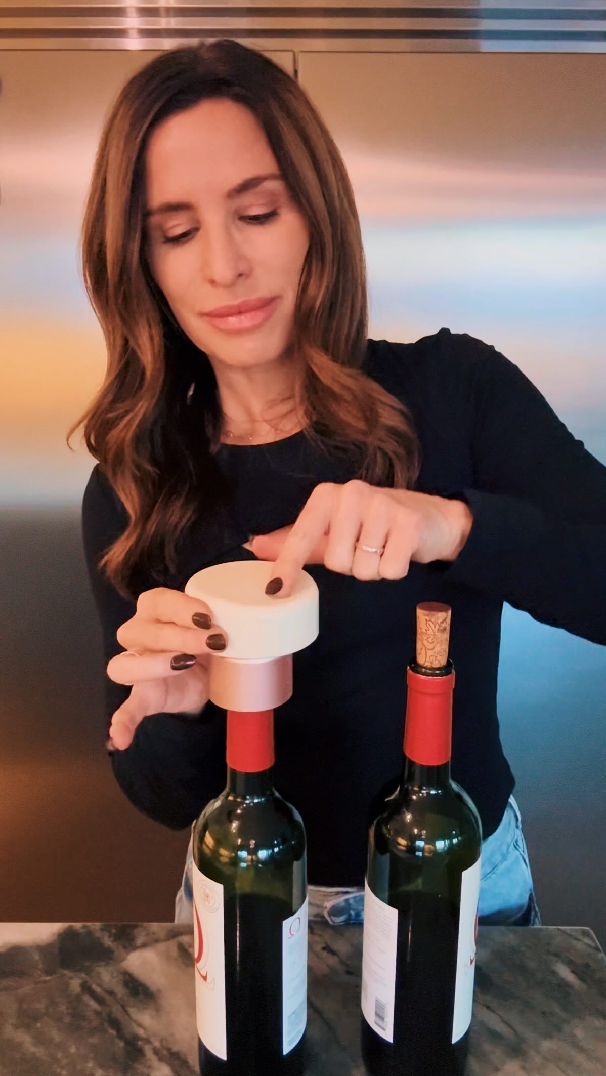 For anyone who doesn’t finish the bottle (no judgment) this is your new go-to wine gadget.
The SealVax VinCap removes air from your opened bottle, slowing oxidation, keeping your wines tasting bright and balanced for days. Plus, it fits right in the fridge so you can pour another glass on your timeline.🍷
🦃THANKSGIVING GIVEAWAY🦃
We’re raising a glass to gratitude, good friends, and the joy of sharing wine around the table this season! One lucky winner will take home a VinCap Wine Stopper Bundle - the perfect way to keep every bottle fresh from Friendsgiving to the last leftover pour.
How to Enter:
1️⃣ Follow @sealvaxsystem + @thebrookeblend
2️⃣ Tag a friend you’re thankful for (each tag = one entry!)
3️⃣ Bonus Entry: Share this post to your story and tag us so we don’t miss it
🗓️Giveaway closes: Thursday, Nov 20, 2025 at 11:59pm PT
🏆Winner announced: Friday, Nov 21, 2025 at 12pm PT via DM + shared in our story
🚨This giveaway is not sponsored, endorsed, or affiliated with Instagram. Must be 21+ to enter. U.S. only.
Here’s to fresh pours, full hearts, and festive tables.✨
#sealvax #vincap #winestopper #makeitlast #winegadget