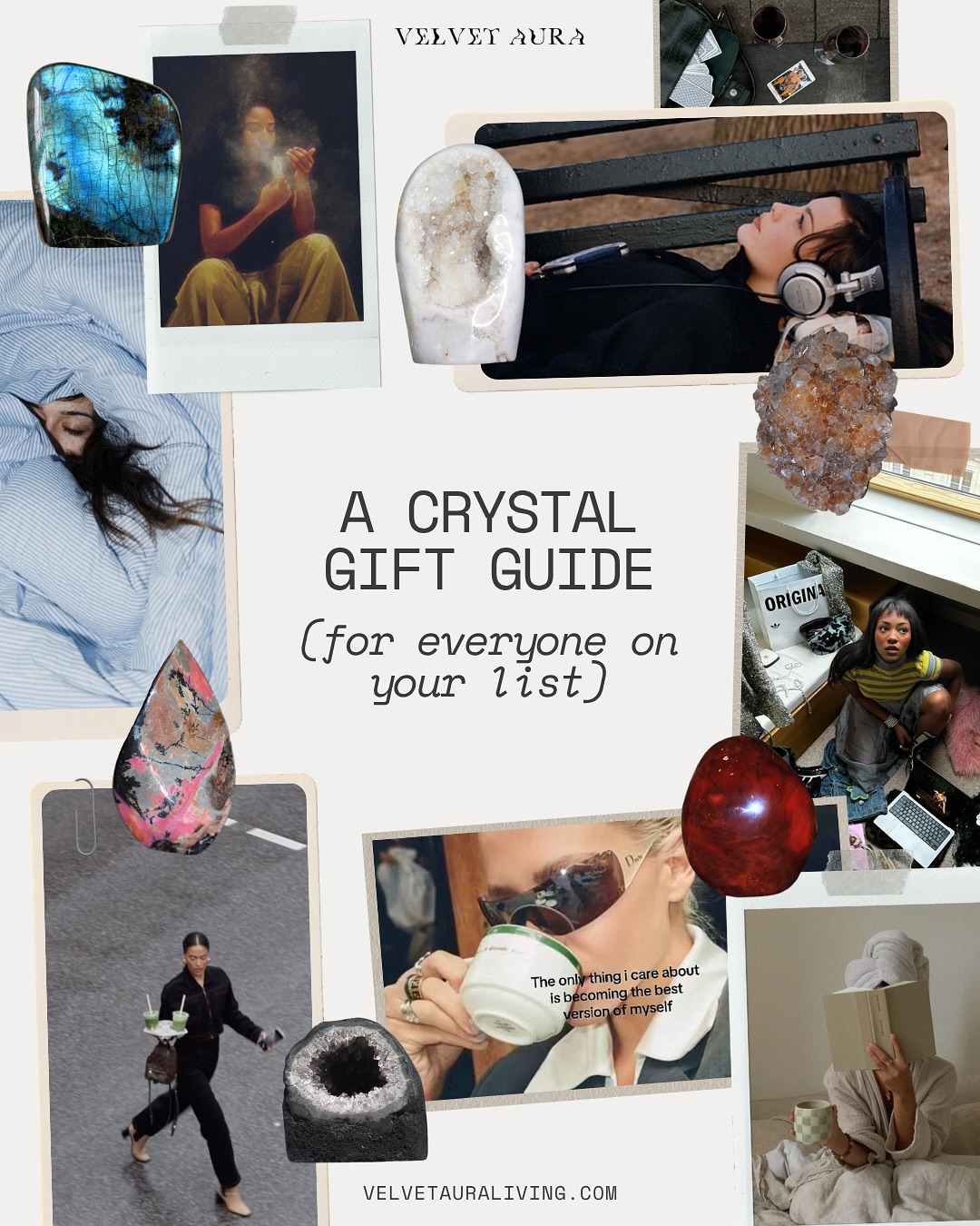 call me your personal holiday shopperrr 🎄
as you may have heard, the holiday season is just around the corner…!
there’s always a huge sense of pressure around this time of year, with everyone rushing around trying to get this and that in time for their festivities
i am certainly not here to keep that stress fire alive - instead, I want you to feel at ease this time of year, giving yourself lots of time for YOU 🧖♀️
to help with that, I put a little crystal gift guide together to make your gifting phase of this time that little bit simpler 🤍
if you have any questions about the crystals in my latest collection, or want further help finding the perfect piece for a loved one - pop me a message
oh, and which one of these characters do you relate to the most?? right now, i’m the city dweller 🏙️✨
- Robyn xo