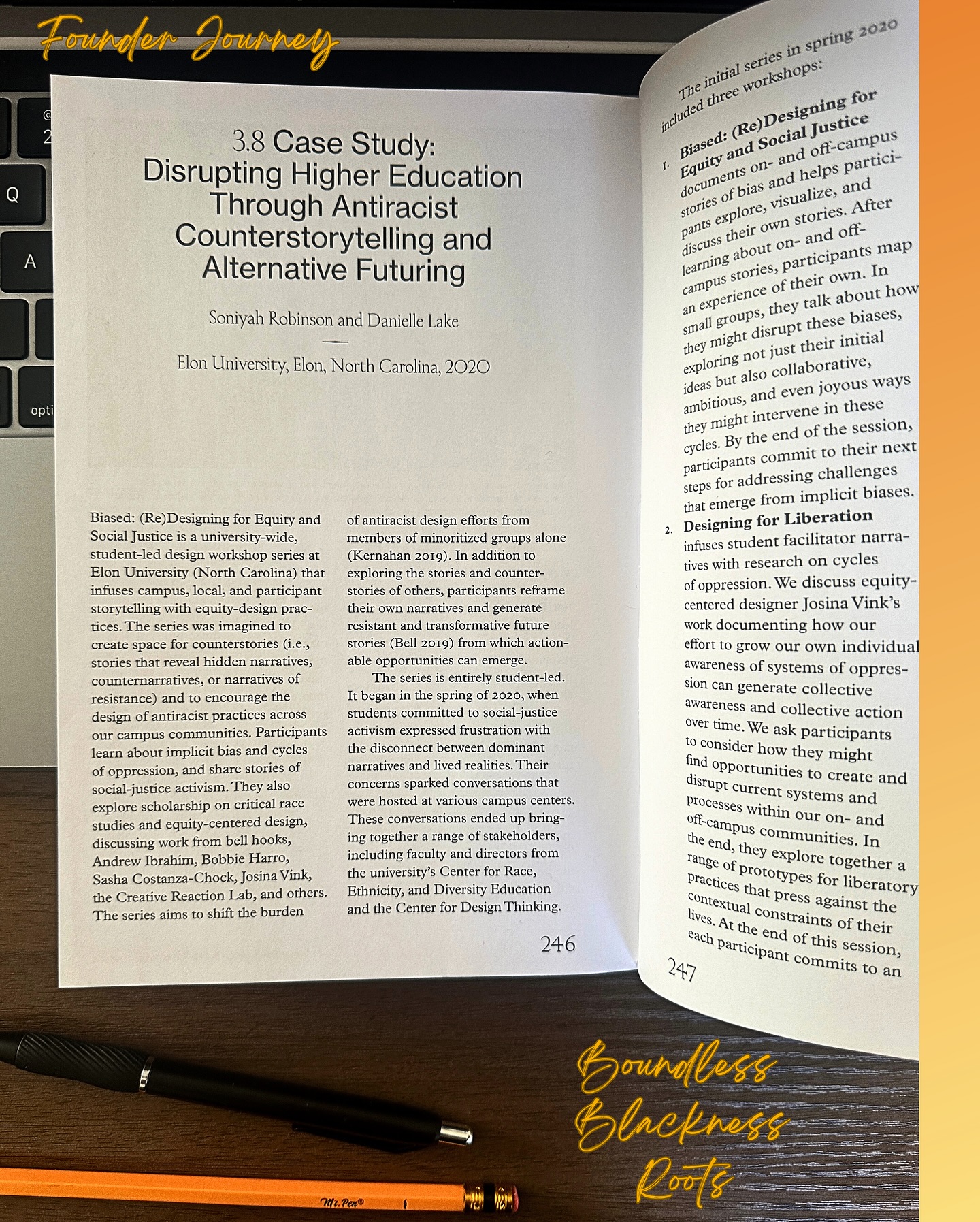 Boundless Blackness Roots: Founder Journey ๐ Last month, a chapter our founder co-authored in the book Design Against Racism was published. The piece examines the meaningful intersections of design, equity, and liberation.
This chapter was written in 2020, the year Boundless Blackness was founded. It reflects early work that planted the seeds for what our brand has become. ๐ฑ
From 2020 to 2025, the mission has stayed constant: designing liberation through story, shifting cultural narratives, and deepening equity alongside communities. ๐