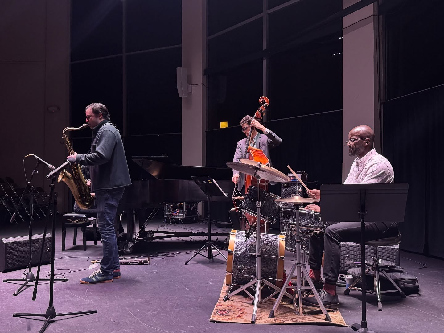 A powerful evening of jazz tonight at @coconinoarts featuring the @kyle_nasser Premazzi Quartet in your from NYC. They lit up the space with virtuosity and power!