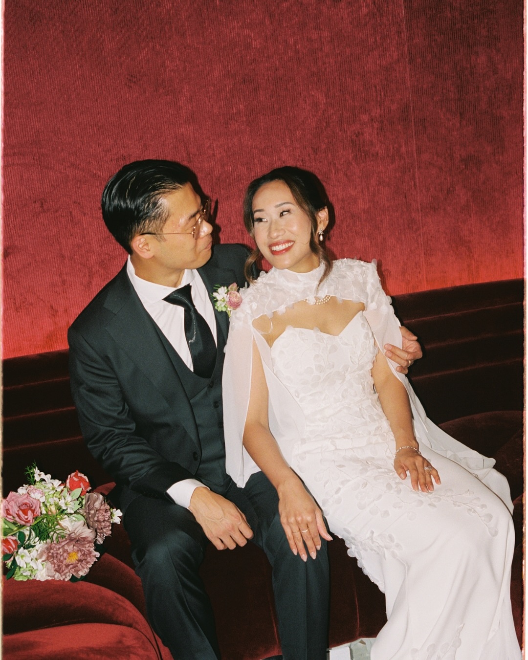 Red velvet and martinis — our kind of moodboard 🍸 mix of digital and film