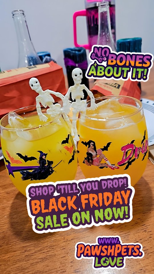 It's TIME! 🎃👻 We hope your spooky season was a scream! 🙀 No bones about it, we’re Hallowe'en obsessed! 💀🦇
Check out these boo-tiful glasses I designed with images of me and my adorable pup, Bee! 🐶💫 Want your own custom creation? We’ve got you covered! Our Hallowe'en SALE ends on November 30th, so don’t miss out on the magic! 💖✨️
Visit 👉 www.PawshPets.Love and let’s keep the magic alive! More surprises are brewing for the Holidays, so stay tuned for more festive gift ideas! 🎄🎅🎁❄️
· · ─ ·✶· ─ · ·· · ─ ·✶· ─ · ·· · ─ ·✶· ─ · ·· · ─ ·✶· ─ · ·
Enter if you dare! 🐈⬛️🖤 Hallowe'en CONTEST 🎃✨️
& GIVEAWAY ALERT 😱
🕷️ It’s time to get your spook on! Enter our Hallowe'en Contest for a chance to snag over $3,000 in frightfully fabulous PRIZES! Don’t ghost us—join the fun today! 🕸
Have you dared to explore the Selfie Swag Collection at www.PawshPets.Love? It’s a frightfully fun experience! 🦇🎃
Upload your selfies and let our talented designers conjure up one-of-a-kind, spooktacular graphics of you and your pet! 🐾🧡🌙✨️
And don’t forget to grab your FREE Custom Mock-up Catalog during our Hallowe'en SALE—filled with exclusive treats! Act fast before it disappears! 👻
#PawshPets #BlackFriday #CustomWineGlasses #CustomGraphics #DogMama #CustomPetArt #SelfieSwag #PersonalizedGifts
#Spooky #Skeletons #SpookySeason #CustomArt #Pets #Petstagram #Witch #Wicked #DogMom #BlackFridaySale #CrackedDoll #BlackFridaySales #BrokenDoll #Wine #WineOClock #WineGlasses #Holidays #GiftIdeas #Gifts #WineLover #WineLovers #Presents