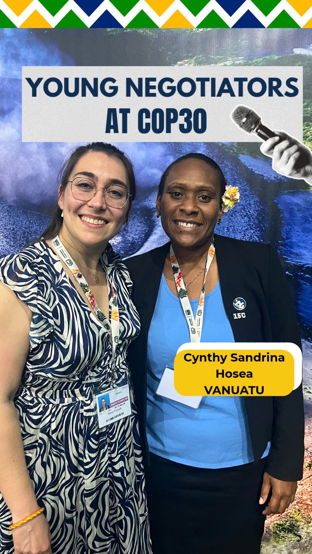 Today's panel event "Strengthening Regional Capacities: Pacific Youth Negotiators at the Forefront of Climate Diplomacy" at COP30 in the Moana Pavilion shared insights around the difficulties facing young people from the Pacific in entering and participating in climate negotiation spaces. ๐
We spoke with young negotiator Cynthy Hosea from Vanuatu after the event to find out her takeaways and what being in this space means to her. ๐ก
As communities from the Pacific are on the frontlines of climate change, we must listen and learn together and ensure their voices are centered in negotiation diplomacy ๐
#youngnegotiators #COP30 #Pacific #Moana #PacificCommunities #SIDs #COP30Brazil #ClimateAction #negotiations