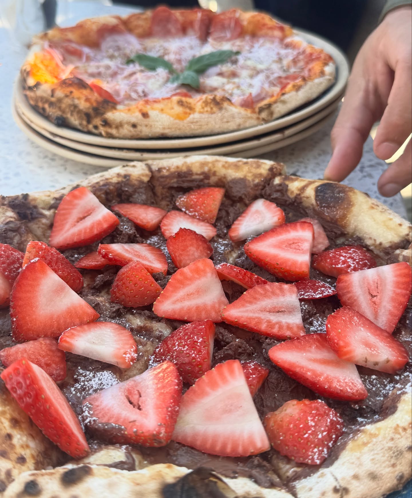 Today’s party had the perfect combo: classic savory pizzas coming out hot… and our famous Nutella + fresh strawberry dessert pizza stealing the show! 🍓🔥
There’s nothing better than watching people light up when the dessert pies hit the table. That moment when everyone reaches in for the first slice? Pure happiness — and exactly why I love what I do.
Whether it’s a birthday, celebration, corporate event or a cozy backyard gathering, I bring the flavors that turn your party into an unforgettable experience. 🍕🎉
Ready to elevate your event?
📲 Book now at leonelspizza.com/catering
#LeonelsPizza #AustinEats #AustinFoodie #ATXEvents #ATXFoodTruck #PizzaCatering #AustinCatering #EventCateringATX #NeapolitanPizza #WoodFiredPizza #FoodTruckCatering #StrawberryPizza #NutellaPizza #AustinSmallBusiness #RoundRockTX #CedarParkTX #ATXLife #PartyCatering #AustinParties #AustinParents #austinfoodcommunity