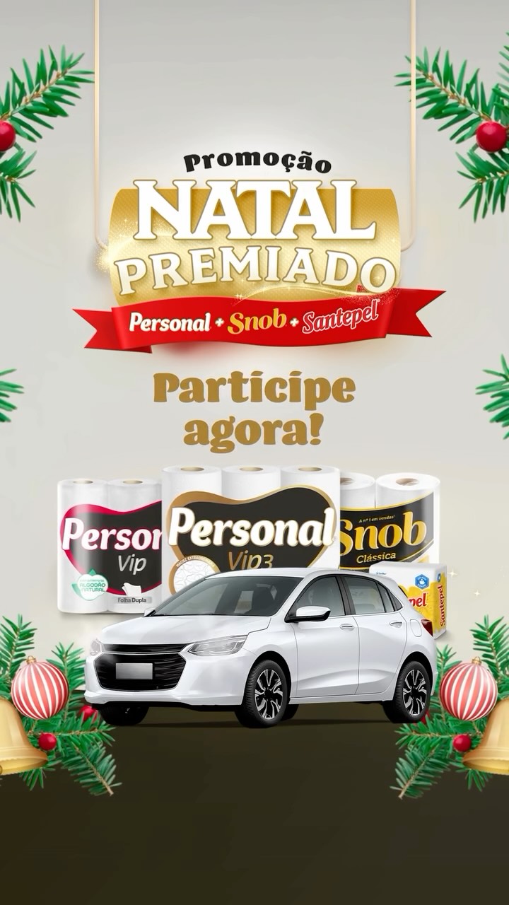 🎄🚗 Já garantiu sua chance?
Ainda dá tempo de participar da Promoção Natal Premiado! ✨
Acesse www.promonatalpremiado.com.br
#NatalPremiado #Personal #Snob #Santepel