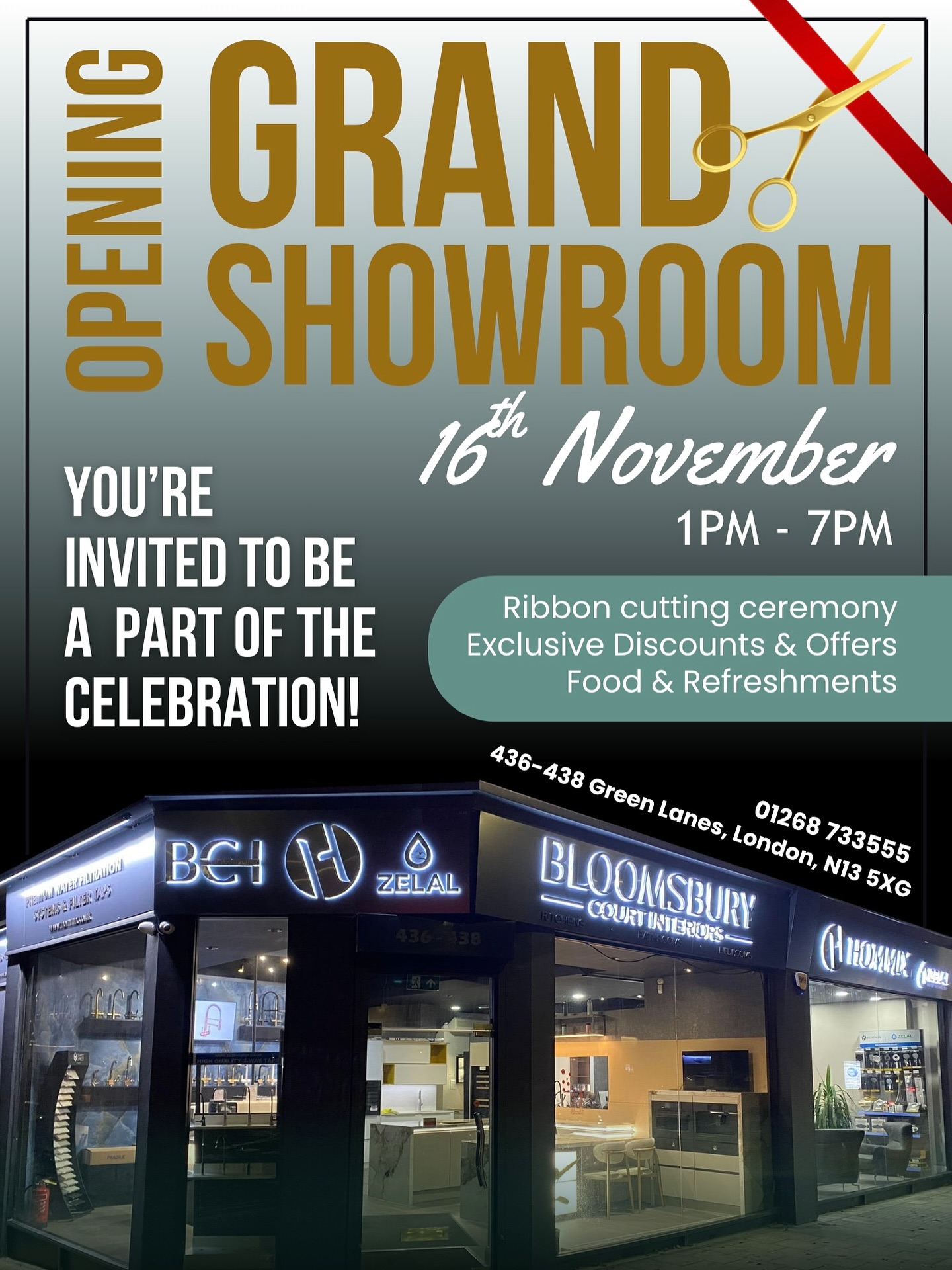 You are all invited to our showroom opening event on 16/11/2025! Thank you all for the support! #showroomopening