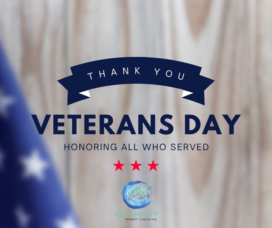 Today we honor Veterans Day by holding space for the veterans and military families carrying invisible wounds. As a parent, you don’t have to navigate this alone — healing and resilience grow with community, compassion, and the right resources. What support has helped your family most? Share below to connect and encourage others. Link in bio 🇺🇸💙🕊️✨
#VeteransDay #MilitaryFamilies #MentalHealthMatters #FamilyResilience #ParentSupport #TraumaInformed #HealingTogether #EquanimityParentCoaching
