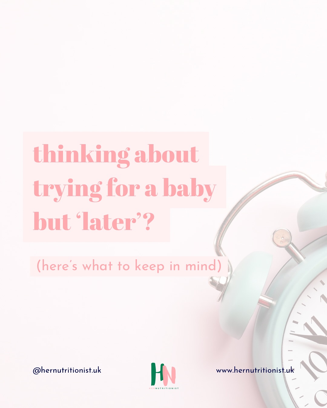Not sure if you want kids yet, or decided to try for a baby later? Planning ahead gives you the health, knowledge and options to make conception safer and more successful if or when the time is right.
DM ‘later’ and I’ll send over a free guide that gives you more information!
Code HN25 gives you £25 off an at home hormone test at @hertility and you can buy my fertility planner (link in bio). Both will give you further insight into your reproductive health.
#reproductivehealth #fertility #ttcover35 #ttcover40 #ttccomunity #fertilitysupport