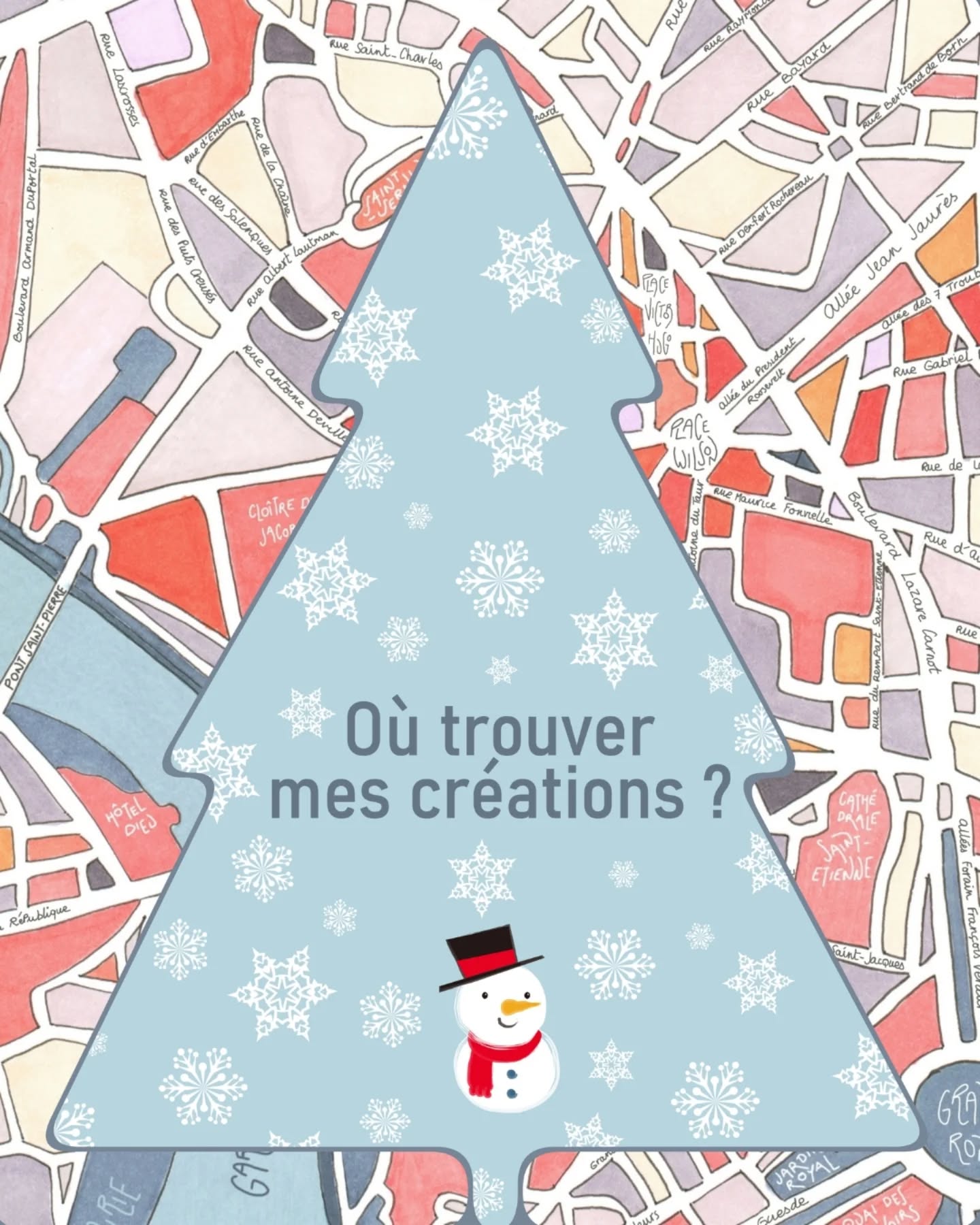 C'est bientôt Noël 🥳🌟 🎅🎄
Petit récap de mes points de vente et des marchés où je serai présente cette année à Toulouse.
Pensez à me contacter à l'avance pour des retraits sur les marchés (je ne prends pas tout mon stock avec moi 🥴).
Les PERSONNALISATION d'affiches existantes sont toujours GRATUITES 🧡
🖌️sur le site au moment de la commande, en me précisant votre demande (j'envoie un aperçu pour validation avant d'expédier),
🖌️dans les boutiques de Toulouse, en laissant vos coordonnées (tel+nom). Je vous recontacte rapidement pour un délai d'exécution < 1 semaine,
🖌️sur place, sur les marchés !!
Au plaisir de vous rencontrer !! 💛🤎🧡
#marchécreateurs
#marchenoel #noël #ideescadeaux #illustrations #illustratricetoulousaine #cadeauxpersonnalisés #affichespersonnalisées #affichesplandeville #affichevillesdefrance #travelposter #plandequartier #plandetoulouse #mugs #plateauxbois #series limitées #toulouseactu #toulousefr