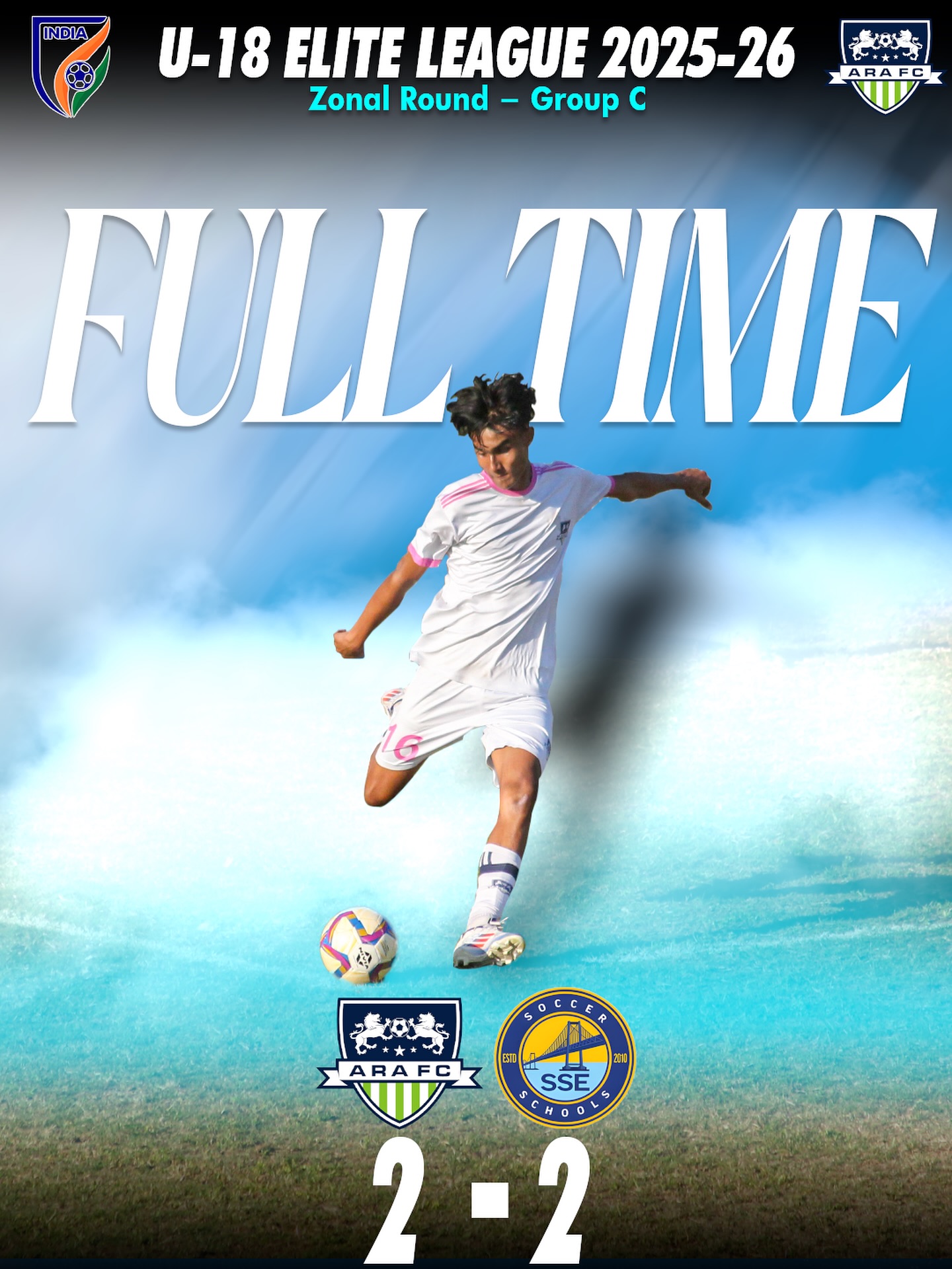 Not the result and performance we wanted. The boys will review, reset and return stronger.
#ARAFC #U18EliteLeague #MatchUpdate #GrowthMindset #BackToWork #Ahmedabad