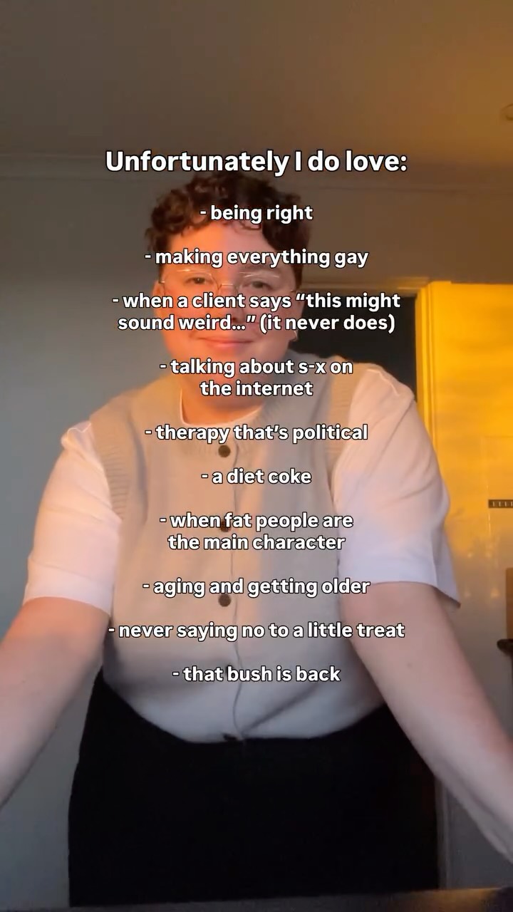 also big love to being a month(s) late to every internet trend like the true millennial I am
â
Ready to work together? đ
If youâre interested in exploring pleasure, identity, or connection in a radically-inclusive space, Iâd love to hear from you. You can email hello@queerpleasurecollective.com.au or schedule a FREE 15-min initial call via the link in bio.
Disclaimer: This content is for educational and entertainment purposes only. Social media is not a substitute for therapy, and engaging with this account does not create a therapeutic relationship. DMs are not monitored for support or professional advice. If youâre seeking help, please contact a qualified professional or crisis service.