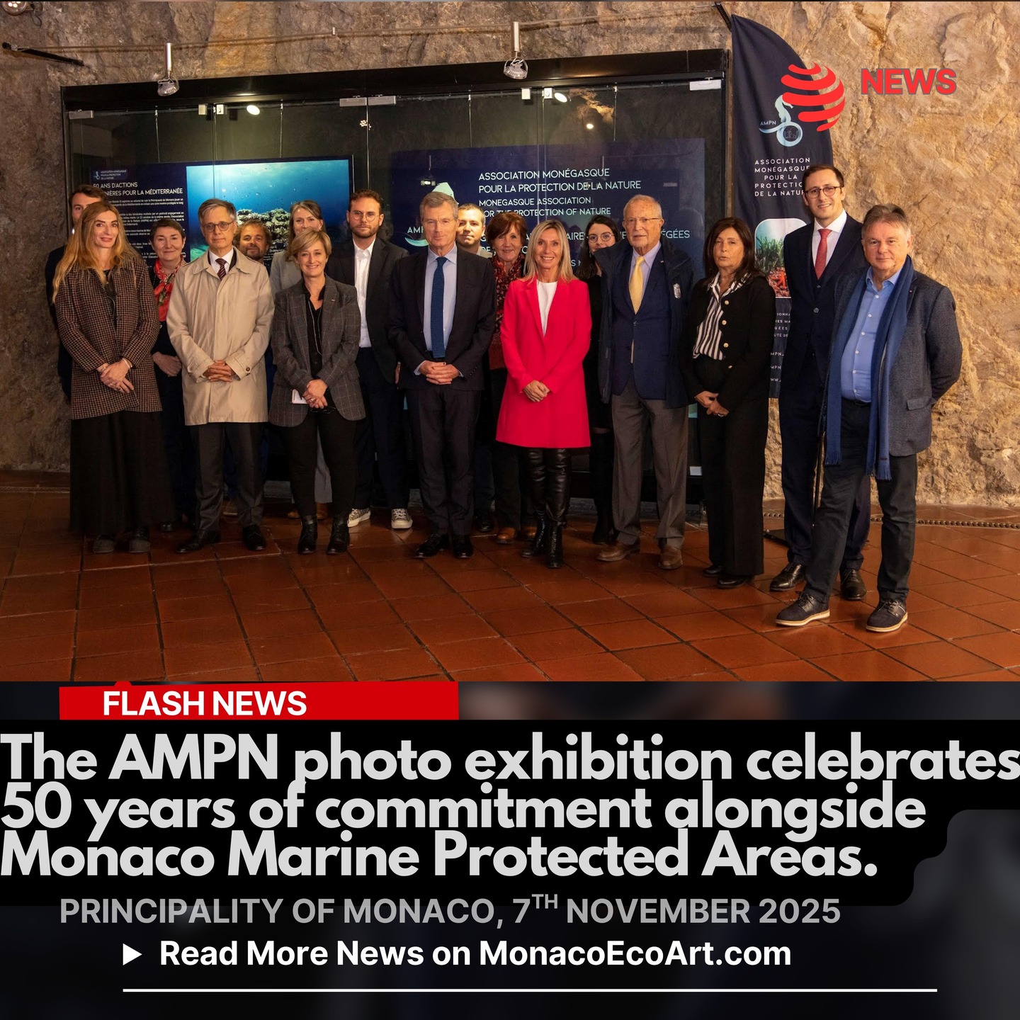 @mo.eco_art MonacoEcoArt.com #flash #news #photo #exhibition #Mediterranean #preservation #anniversary @ampn_mc 🇲🇨🐬On the 7th November 2025, the Photographic exhibition celebrating the 50th anniversary of the Association Monégasque pour la Protection de la Nature - AMPN (Monegasque Association for Nature Protection) was inaugurated at the Fishermen’s Gallery (Parking du Chemin de Pêcheurs) where it will remain visible to the public until until January the 4th, 2026 👑🏰The opening ceremony led by Jacqueline Gautier-Debernardi, Director of AMPN, was carried out in the presence of a group of distinguished guest, notably: H.E. Christophe Mirmand, Minister of State, H.E. Bernard Fautrier, Minister Plenipotentiary, Special Advisor to H.S.H. the Sovereign Prince on environmental issues, Céline Caron-Dagioni, Government Advisor - Minister for Equipment, of the Environment and Urbanism, Lionel Beffre, Government Advisor - Minister of the Interior, Guillaume Pastor, Advisor at the Princely Cabinet, Marie-Noëlle Gibelli, National Councilor, and Marjorie Crovetto, Deputy Mayor at @mairiedemonaco 🌊🐋 The visual exhibition is designed to depict the long-standing commitment of the Association to preserve and enhance Monaco Larvotto and Spélugues Marine Protected Areas: the #showroom is made of six main axes—protect, develop, restore, study, innovate and raise awareness — gathering a set of meaningful archive #pictures and most recent #photographs to highlight ecologic #restoration programmes, environmental #monitoring, scientific #research initiatives and tangible #actions to involve the general audience and next generations in the topics covered🗣️ Jacqueline Gautier-Debernardi was recently interviewed by MonacoEcoArt 👉 Interviews and Highlights, below is an abstract: “The management of Monaco’s Marine Protected Areas (MPAs) by AMPN pursues specific challenges related to the importance of human pressures (…) in the heart of a city, various matters must be addressed: artificialisation of the coastline, tourism, pollution or noise (...)" 📸 Copyright: © Direction de la Communication @gvt_monaco - Layout and Contents: © MonacoEcoArt