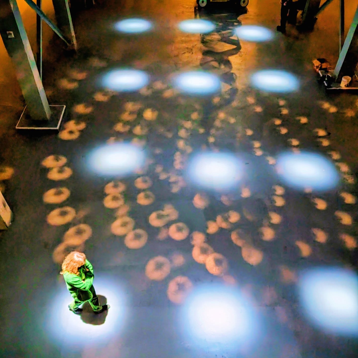 Lighting focus at Wonmi's WAREHOUSE at The Geffen Contemporary at MOCA!! 🪩
Getting that mirror ball positioned just right...
@moca @pandarojadesign