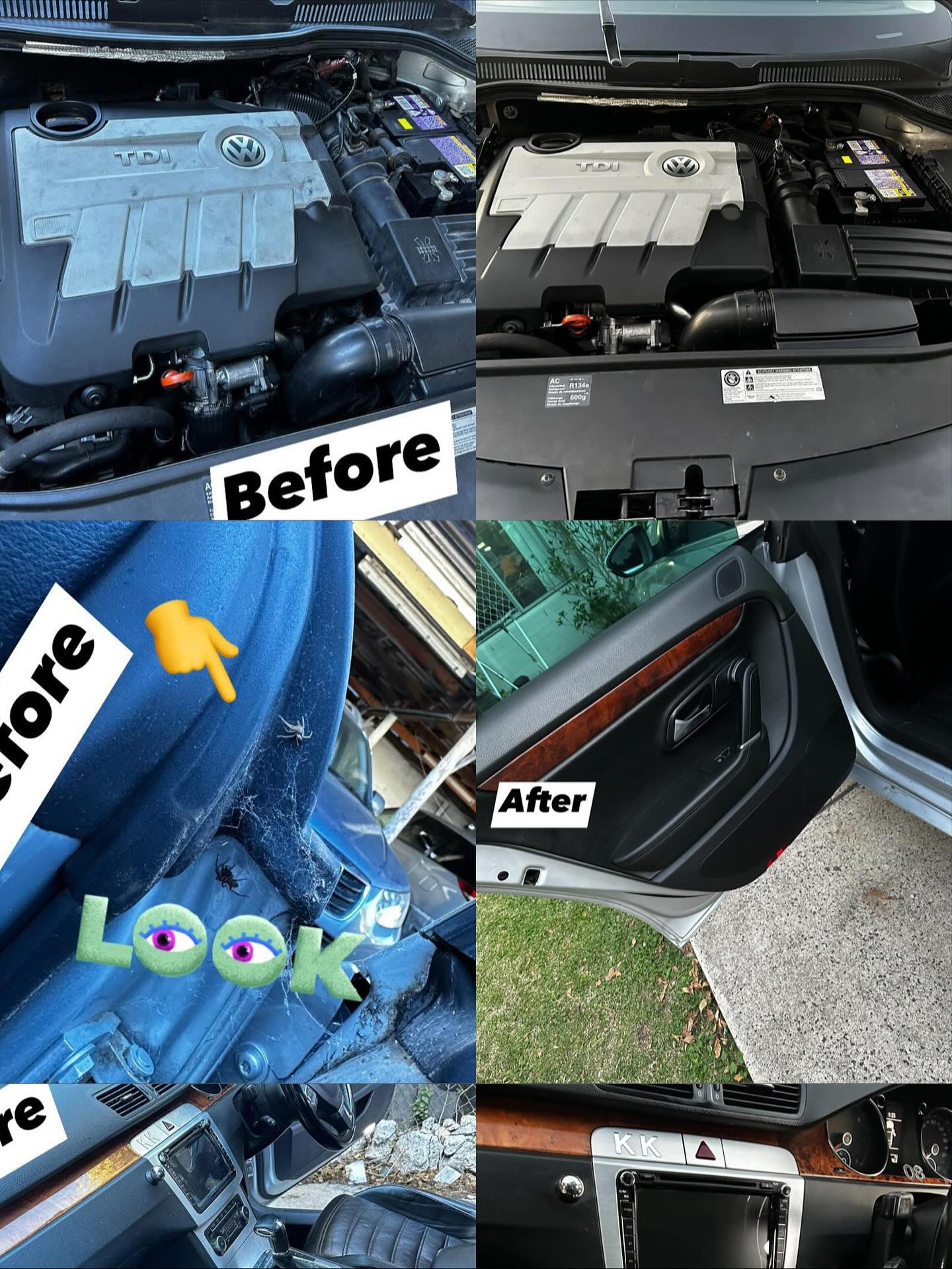 Before and after mr.b detailing ..๐ค๐ค#car #carcare #cardetailing #carwash #carmeet