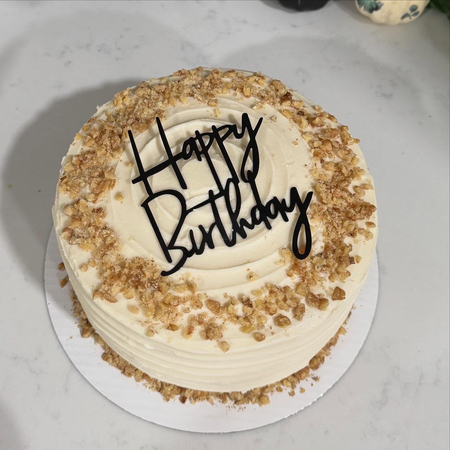 Yummy carrot cake with cream cheese frosting for a celebration 🎊