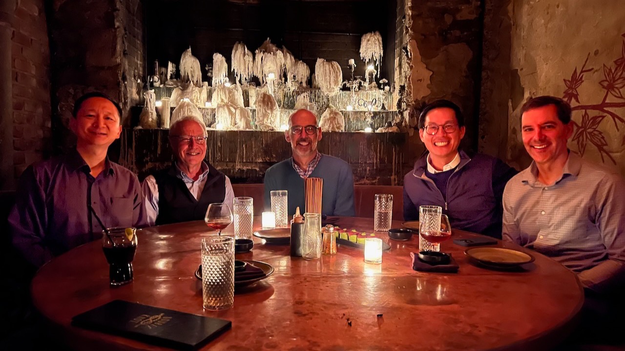 Dinner with Tony Ferrante from Columbia!