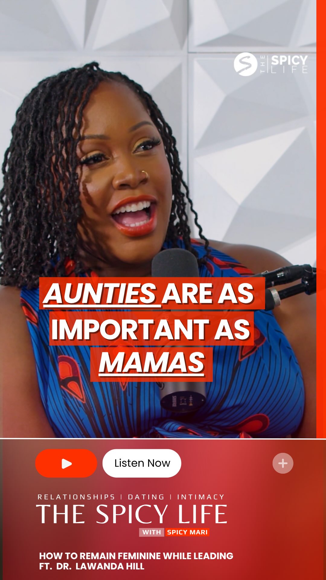 WHEN DID YOU FIRST FALL IN LOVE WITH YOURSELF? @drlawandahill joins @spicymari on this episode of @thespicylife podcast to discuss leadership, femininity and who helped her build her incredible self-confidence as a child.
Shout out to all of the mamas and aunties that have praised, raised and saved a village ♥️
SPICY MU: @makeupfetish07 #leadership #love #power #money #respect #relationships