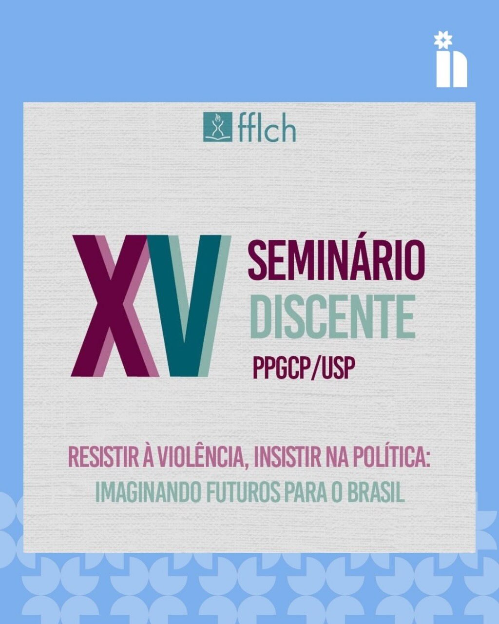 De 10 a 14 de novembro, pesquisadoras e pesquisadores do Núcleo de Democracia e Ação Coletiva (NDAC), participaram do XV Seminário Discente do Programa de Pós-Graduação em Ciência Política da USP. O seminário é um evento anual que tem a finalidade de promover a apresentação pública de trabalhos das alunas, propiciando uma oportunidade para a exposição das pesquisas e debate, bem como a circulação de conhecimento entre docentes e discentes, entre áreas do DCP e com o público externo.