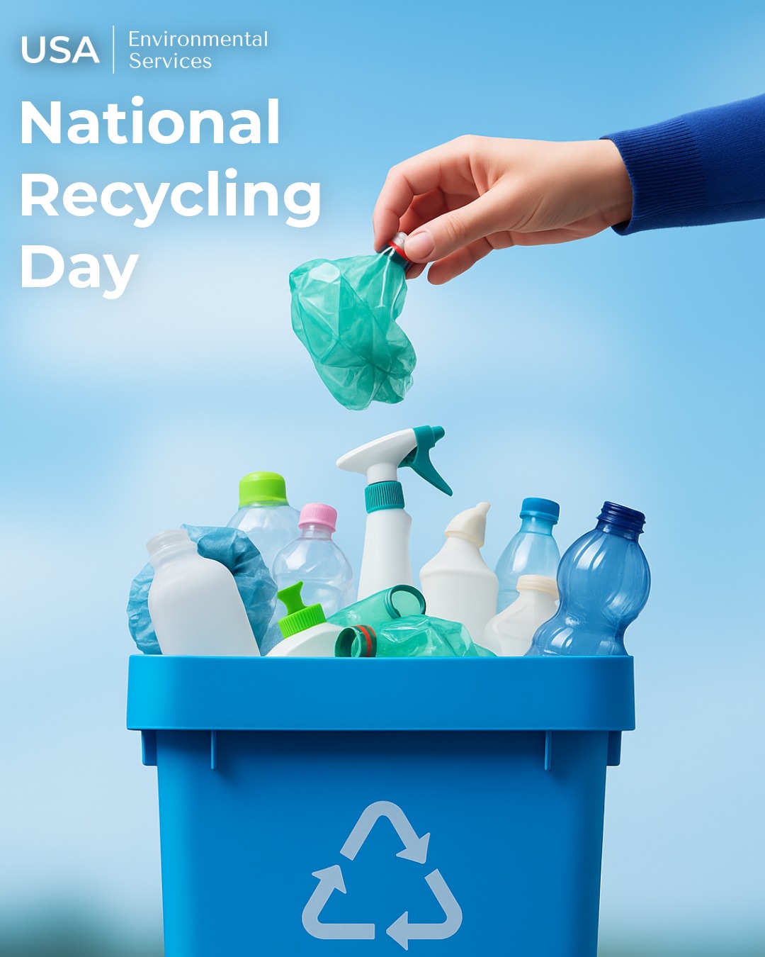 ♻️ Happy National Recycling Day from all of us at USA Environmental Services!
#NationalRecyclingDay #USAENV