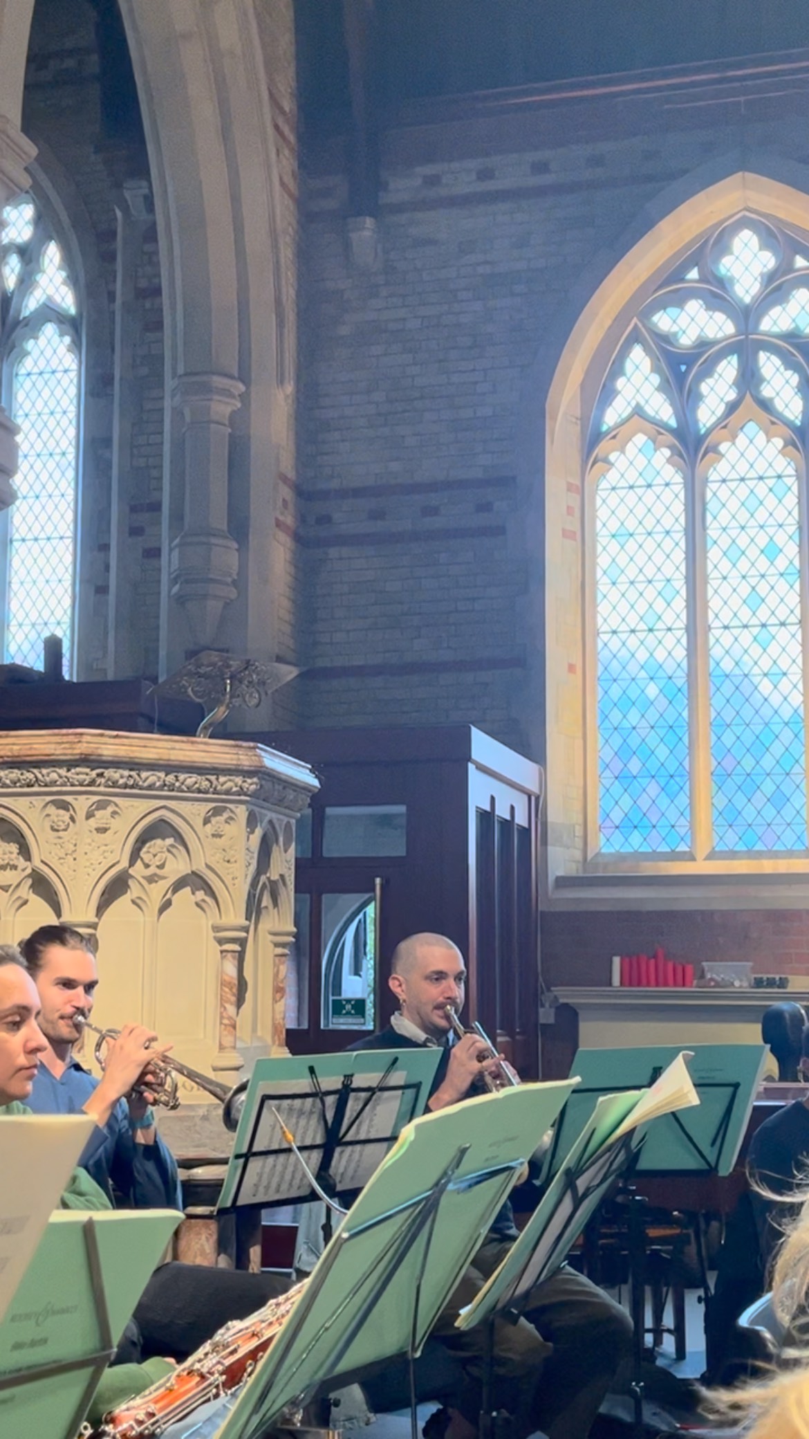 When the conductor has made you play the same passage approximately 457623 times 🫣 seriously though, our brass section is sounding 🔥 🔥🔥 - prepare your ears for some seriously huge sounds this Sunday at The Duke’s Hall!