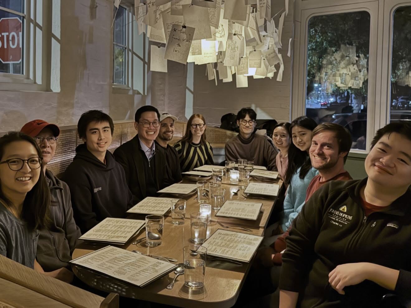Lab dinner! So grateful to this amazing group.