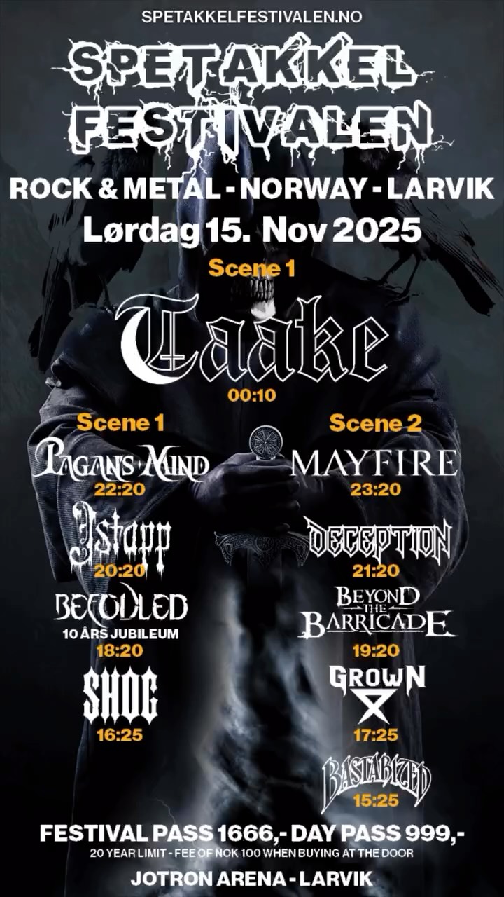 📡🔥See you tonight at @spetakkelfestivalen !! 🔥🤘🥷🏻🤘🔥 @livewireconcerts @rpm_roar