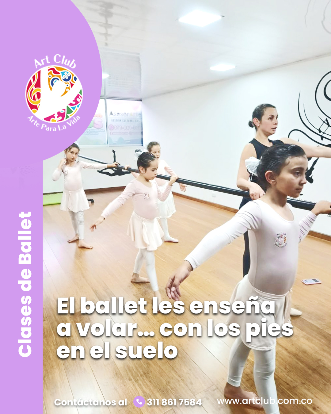 Nuestras niñas trabajan la fuerza, la disciplina, mientras descubren la belleza de moverse con el corazón. 💕
Cada clase es una oportunidad para crecer, soñar y creer en todo lo que pueden lograr. 🌸
Contáctanos y reserva el cupo de tu hijo 3118617584 y visita nuestra página web haciendo clic en el enlace de la bio.
