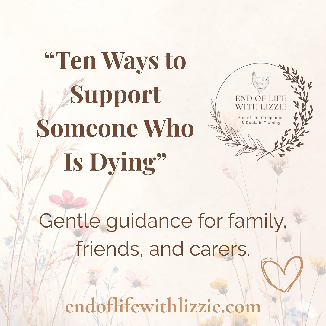 Supporting someone who is dying can feel tender, overwhelming, sacred, and confusing, often all at once.
Many people worry they’re not doing enough, or that they need the “right” words or special skills.
The truth is gentle and human:
you don’t have to be perfect to be supportive.
You just have to be present.
I’m sharing 10 simple, grounded ways to offer comfort at the end of life.
Nothing clinical. Nothing complicated.
Just small acts of love, witnessing, and presence.
If you’re caring for someone right now, or supporting someone who is, I hope this gives you permission to breathe, soften, and trust your humanity.
You are doing enough.
You are enough.
And you don’t have to walk this part alone.
#endoflifewithlizzie #endoflifedoula #compassionatecare #dyingmatters #griefsupport #caregiversupport #presenceismedicine #compassionatecommunities #gentleendings #holdingspace #livinganddyingwell #hospiceheart #legacyoflove #beingwith #deathawareness #soulfulsupport #tendercare