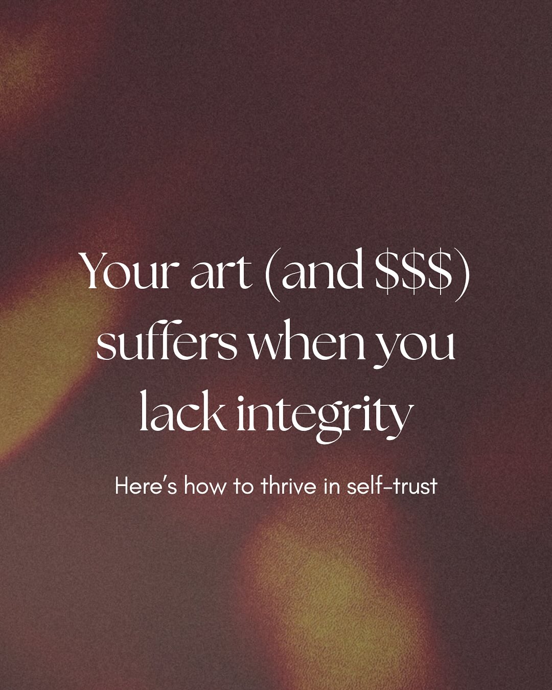 If you’ve been creating for the algorithm, the client, or the praise, you’re not alone.
But I need you to hear this:
Your art (and income) suffer the moment you abandon your integrity.
When you create for approval, trends, or clients over yourself, you dilute your power.
Come back to integrity and trust your voice to start thriving.
Now watch everything shift.
.
.
.
#integrity #abundancemindset #abundantartist #thrive #confidence #moneymindsetshift #thrivingartist #creativecoach #confidencecoach #artistcommunity