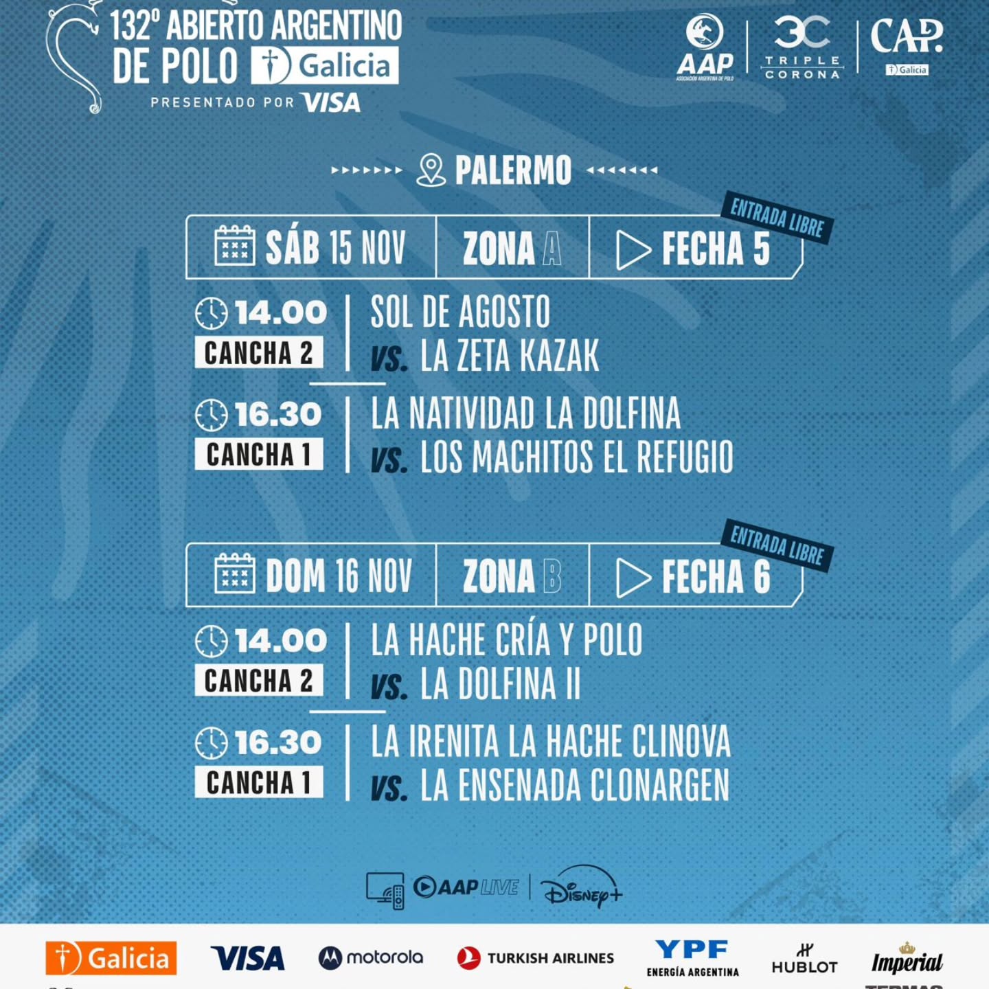 Último fin de semana con entrada libre y Gratuita para ver el Abierto de Palermo.
#siemprepolo
#somospolo
#veniaverpolo
#vivielpolo
#sentielpolo
#revistapololive
#triplecorona2025