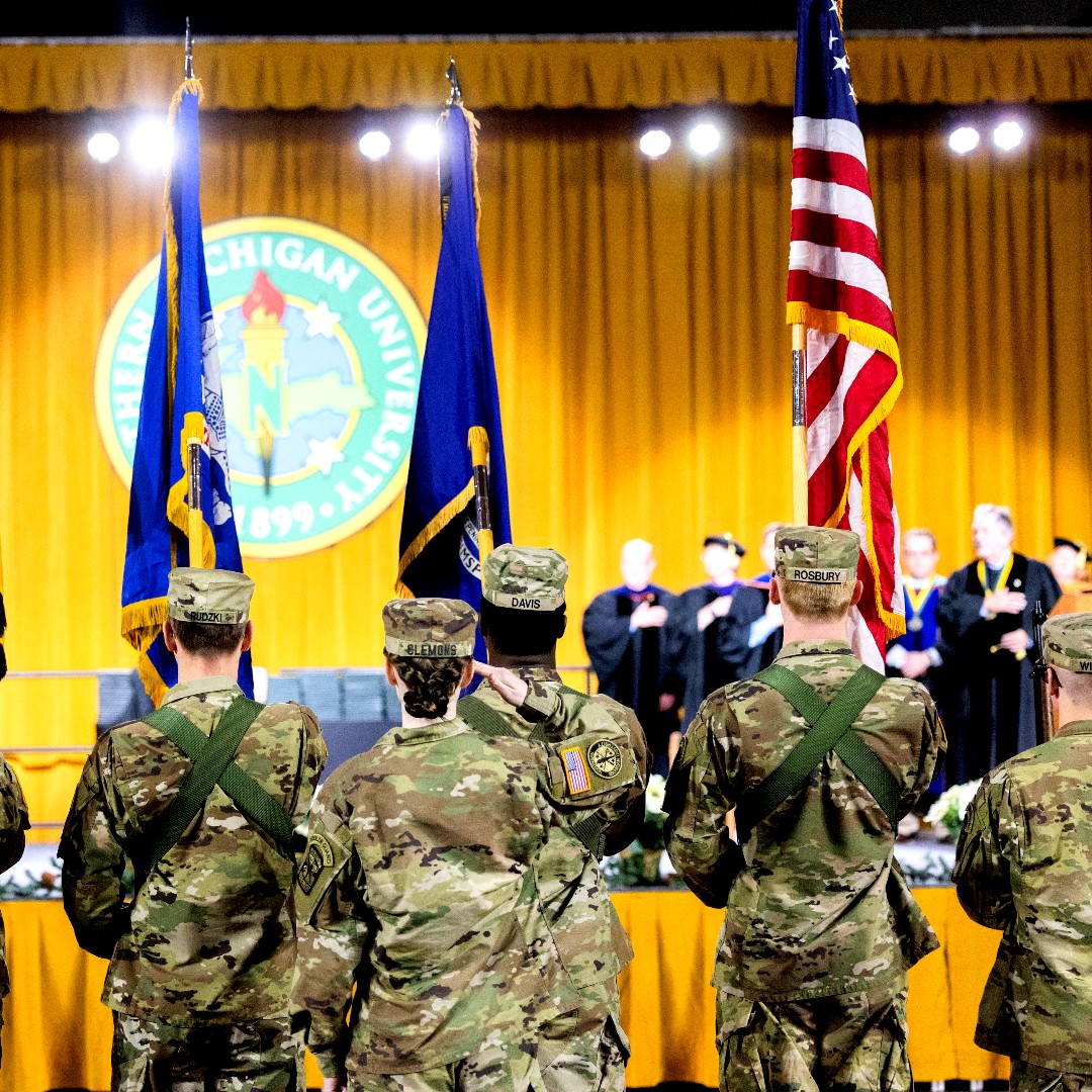 Honoring those whove served
NMU is proud to be a Gold-ranked veteran-friendly university, offering student veterans, spouses, and dependents full support through our Veterans Services Office, from education benefits and healthcare resources to community events and career connections.