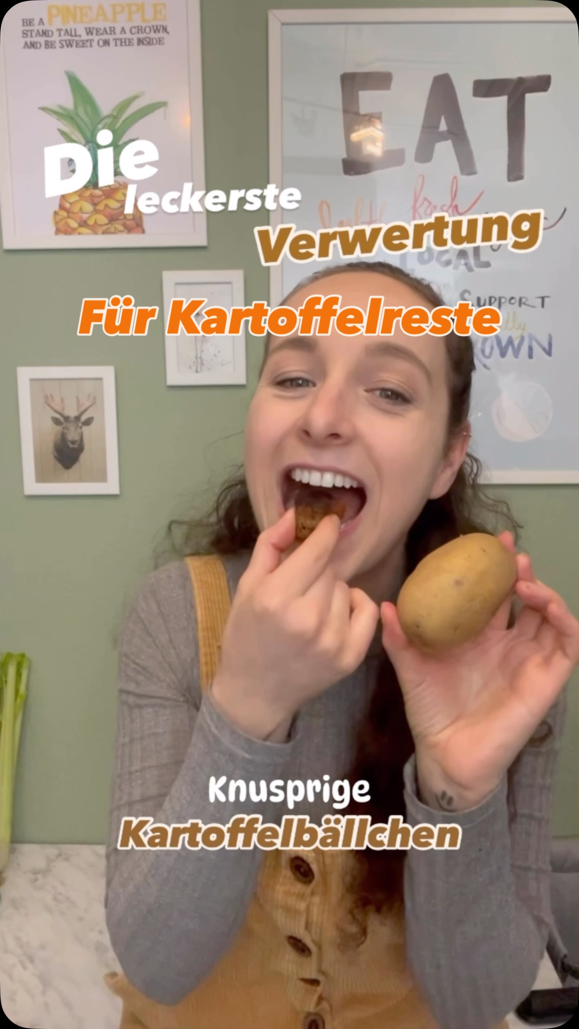 Kartoffelreste im Kühlschrank? Dann Speicher dir unbedingt dieses Rezept ab oder mach es gleich nach! 👩🏻🍳🥔
Zutaten für die Kartoffelbällchen:
- ca. 250g Kartoffeln oder Kartoffelbrei
- 1 EL Stärke
- 1-2 EL Mehl
- 1 Tl Knoblauchpulver
- 1 Tl Paprikapulver
- Salz & Pfeffer
- 2 EL gehackte Kräuter (z.B. Petersilie)
- Rapsöl zum Anbraten
#resteverwertung #nachhaltigkeit #nachhaltigerezepte #kartoffelrezepte #kartoffelbällchen