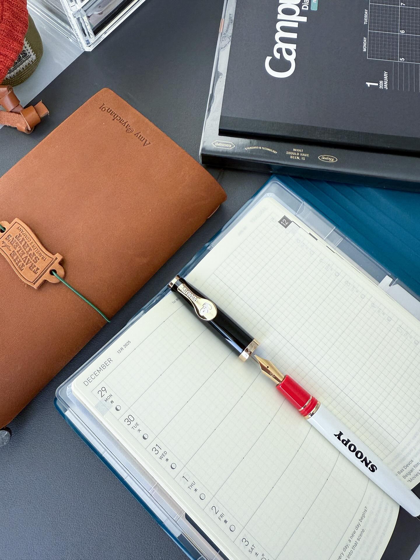 I’ve settled on my 2026 planners and notebooks, and now I’m itching to start writing in them. 😂 Have you started setting up your new planners or journals yet?
My 2026 Planner & Journal Lineup
• Hobonichi Weeks - Personal Bullet Journal
• Stalogy A5 Grid - Work Bullet Journal
• Kokuyo A5 Monthly Grid - Master Calendar
• Traveler’s Notebook with two inserts - Personal & Reading Journals