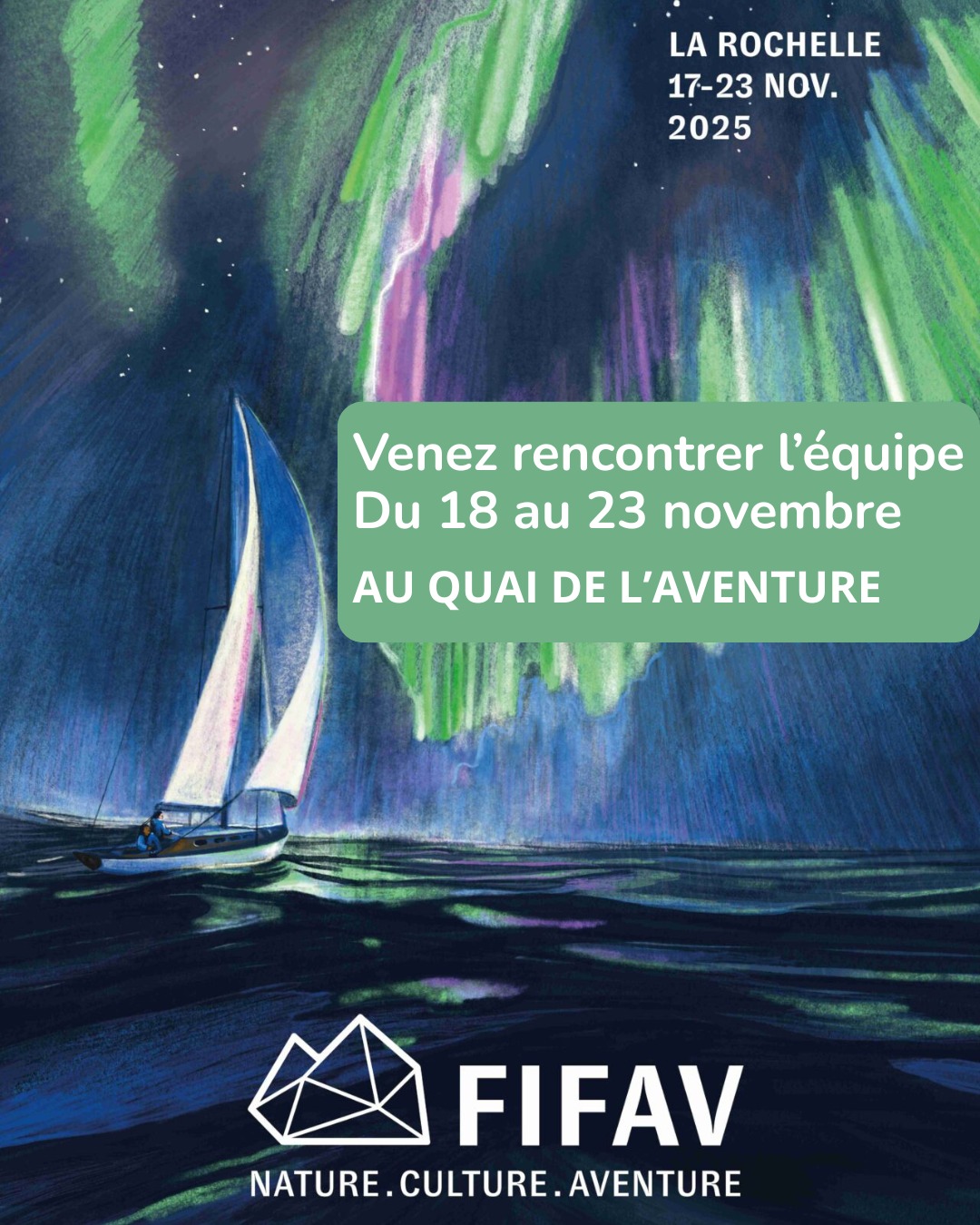 🎬 Le @fifav.larochelle c’est LE festival d’aventure à ne pas manquer ! 🌍⛵️
La team Estrella vous donne rendez-vous du 18 au 23 novembre au Quai de l’Aventure, aux côtés de supers assos 🤝
Venez nous voir — entrée libre et gratuite !
💪 La campagne @helloasso (lien dans la bio) continue !
🙏Un immense merci à nos 79 contributeurs
Grâce à vous, nous avons déjà atteint 49 % de l’objectif ! 🌟
ON LÂCHE RIEN
#sauvonsestrella #fifav2025 #aventurespartagées #handicapetaventure #voileinclusive #larochelle #fifav #voile #aventure