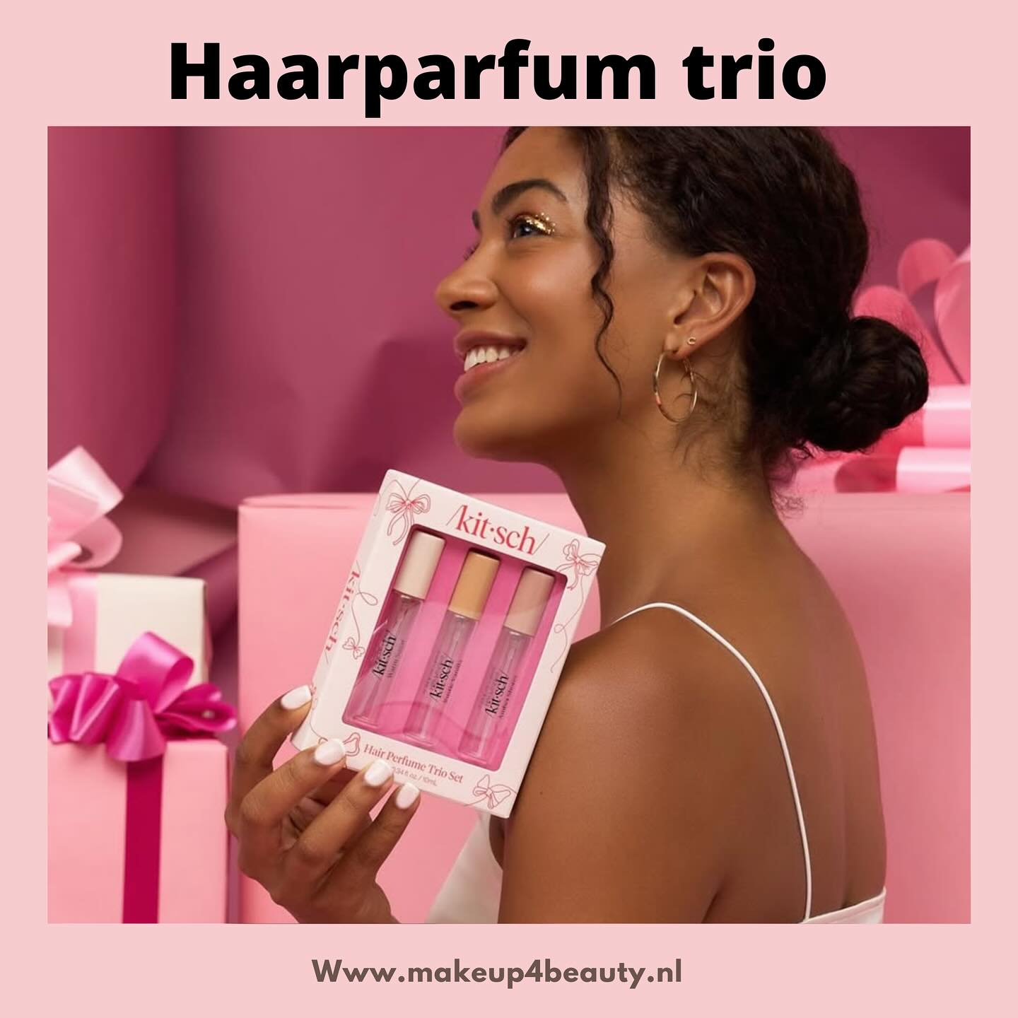 Perfect cadeautje voor de feestdagen.
Bevat een unieke, gepatenteerde geurverwijderende technologie.
Een snelle manier om je haar te verfrissen tussen wasbeurten door.
Bevat drie 10 ml versies van Warm Sugar, Rustic Vanilla en Amber Shores Haarparfum.