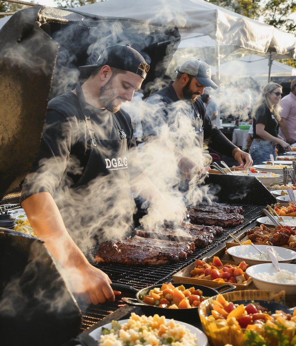 Ready for soul food with real flavor & backyard vibes? 🍗🔥 Book the experience! #charlottecatering #ncweddings #southernbbq #eventcatering