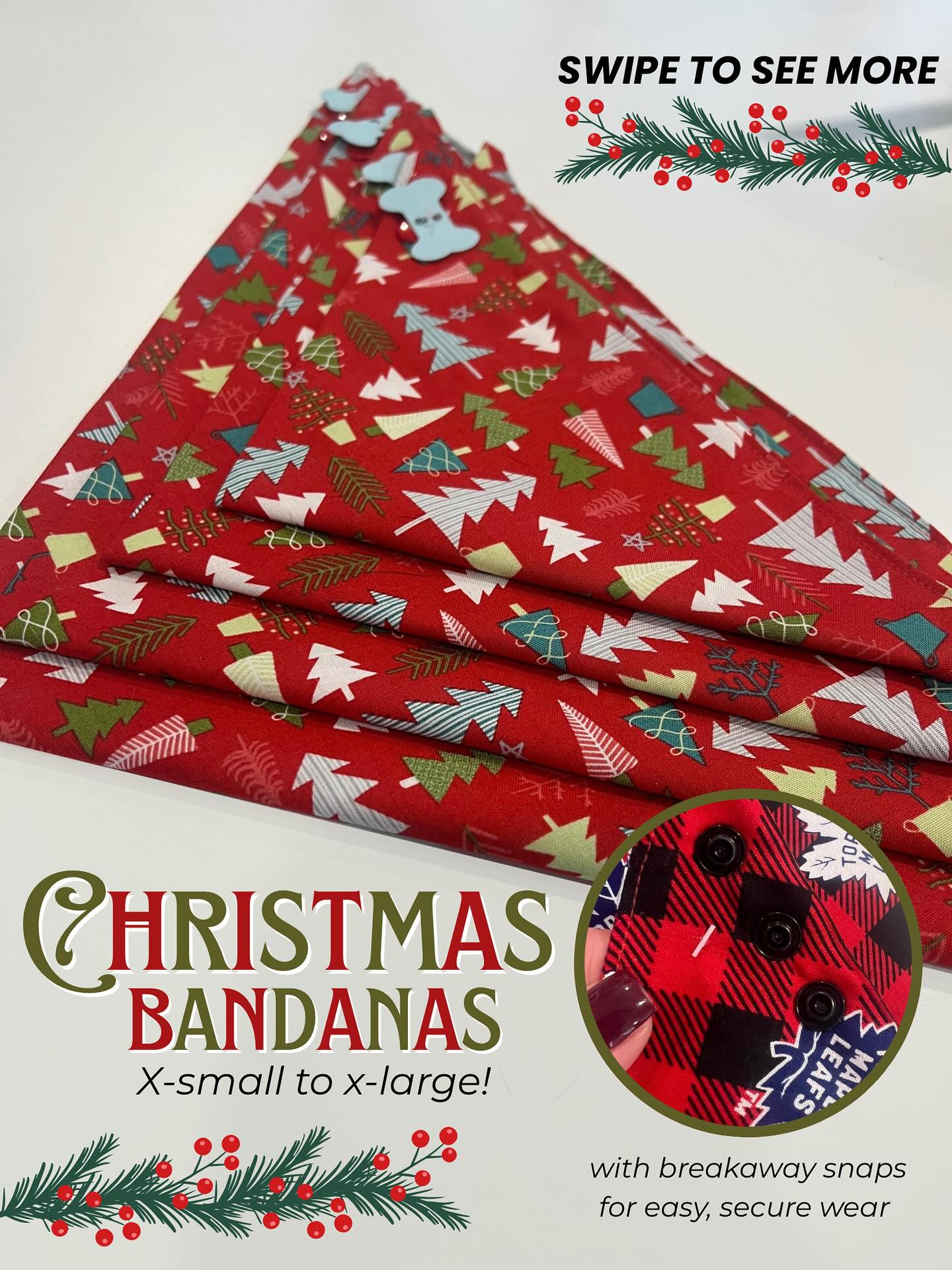 It’s that time of the year! 🎁 We’re selling a variety of Christmas dog bandanas, made in sizes ranging from extra small to extra large. These bandanas are also made with breakaway snaps, so it’s easy to put on and take off!
There’s no better time than the present to gift a beautiful bandana to a friend, family, or better yet, your beloved dog.
Stop by or send us a text (519) 241-1552 to purchase 🎄
#bythepondpetspa #doggroomers #doggroomerlife #doggroomersofig #smallbusinessowners #supportsmallbusiness #dogsofinstagram #northdumfriesontario #parisontario #womeninbusiness #dogsofinstagram #aplacetolovedogs #fortheloveofdogs #doggroomingofinstagram #paw #doggo #dogsofinstagramworld