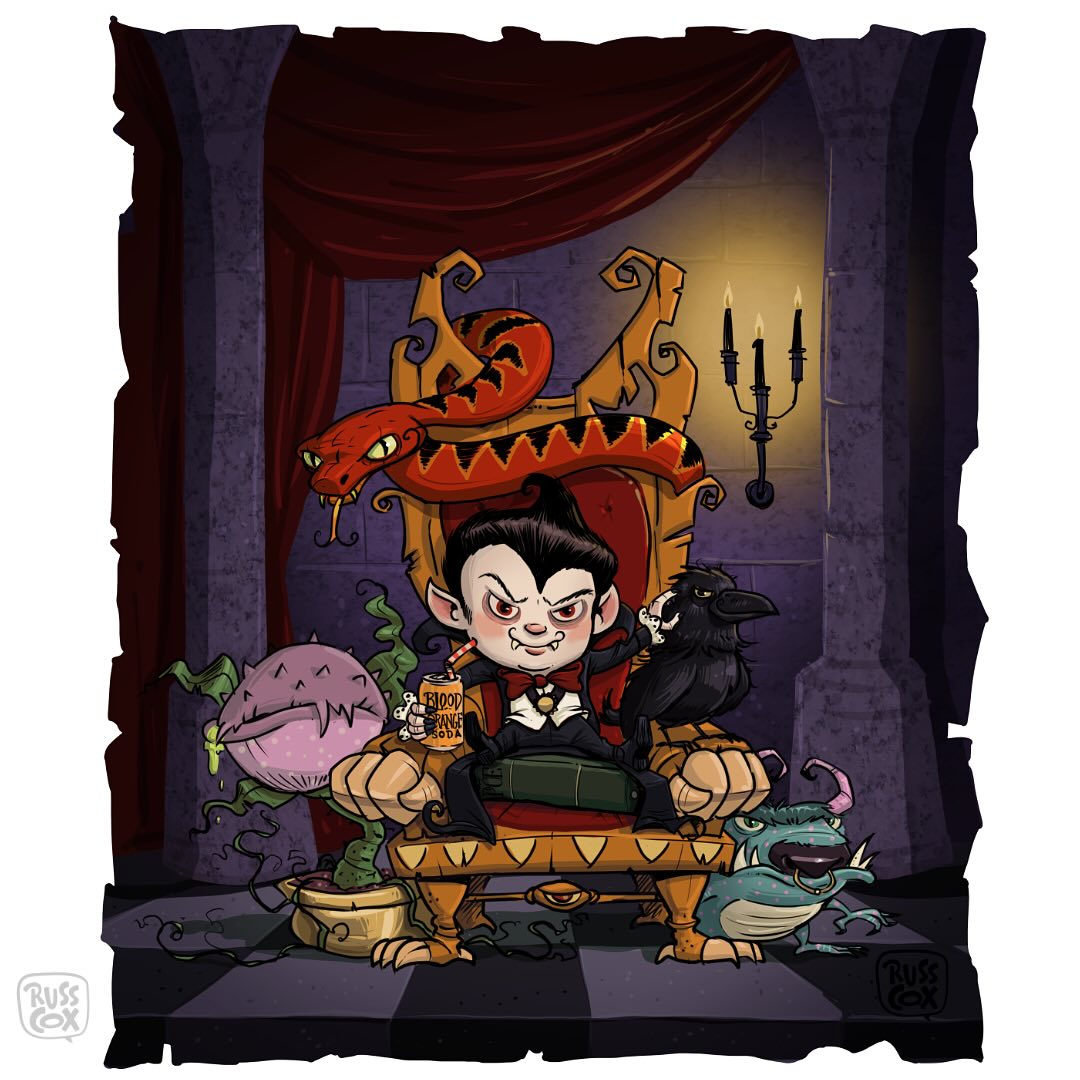 I’ve been going back through older sketches and reworking them in color. This one is from an Inktober piece I did years ago.
#characterdesign #character #vampire #dracula #vampirekid #dracukid #creatures #digitalart #digital #clipstudio #kidlit #kidlitart #childrensbooks #graphicnovels #picturebooks #instaartist #instaillustration #illustration