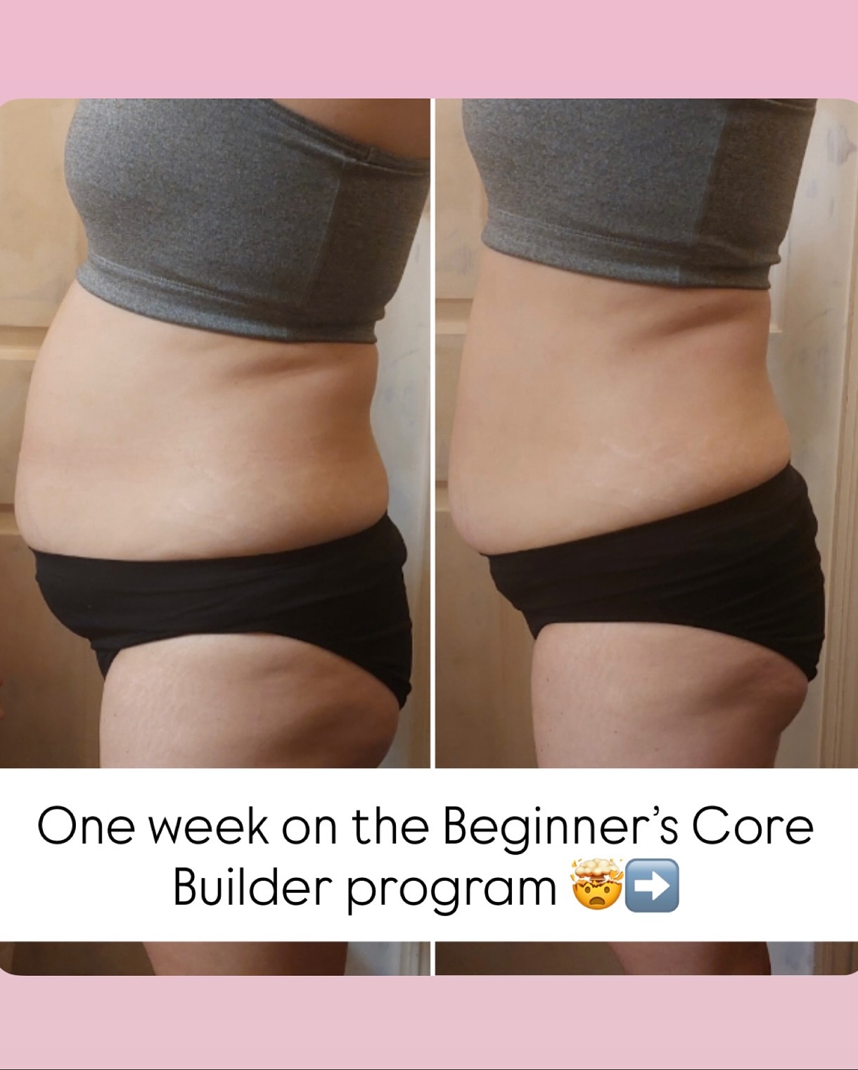 From struggling deep for motivation.. to this 😳
Even I am mind blown 🤯🤣
But Sarah is here to tell you - it’s happened and swipe across for her tips for YOU 👀
Sarah has been doing my workouts for ages but tends to check out for a while (which is normal!)
Sarah wanted the accountability you get with my app, and was ready to truly SWITCH ON THE CORE with the program … making phenomenal changes JUST 1 WEEK IN 😱
Sarah’s spark of confidence is back, tummy is tighter, she’s feeling stronger and wants to keep going - now getting added results from my workouts too 🔥
The magic is this 👇
⭐️ Stop rushing the process….
⭐️ Focus on how your body feels, take one day at a time & ENJOY IT (it’s not a chore!!!)
⭐️ Do this because you deserve it, and don’t focus on overwhelming long term goals - because it’s not about that !
And that right there… 💛 is exactly what I teach inside my program
Learning how to train your body properly, shift your mindset, and actually feel amazing in your skin again. Are you ready to feel this kind of difference too?
Pop me a msg for info on my next Beginner’ Core Builder program- signs ups are coming soon 🫣!
Or, for all my other workouts on demand, head to the website 🎉😍
#mummyworkouts #mummymotivation #exerciseformums #corebuilder #fitnessmum #coreexercise #homeworkoutswork#corestrengthenning #mumssupportmums #motherhoodjourney #legsbumsandbubbas #katesfitmumclub
