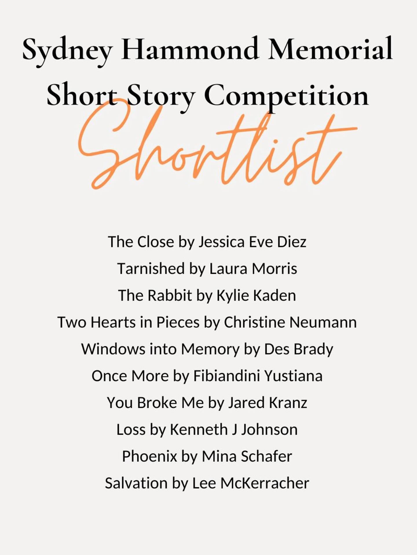 I’m beyond excited that ‘The Close’ has been shortlisted for the Sydney Hammond Memorial Short Story Competition and will be published in the upcoming anthology ‘If Found, Please Return’ @hawkeyepublishing #shortstory #publishedauthor #writer #lostandfound🌸 #themes #shorts #author
