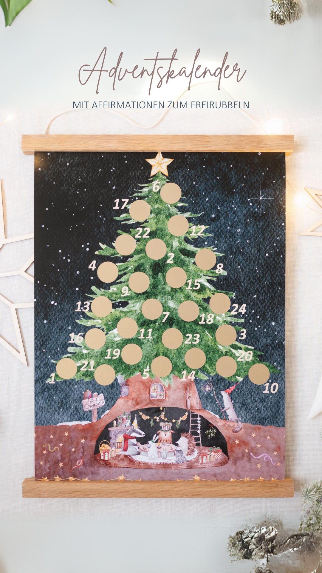 Wie sieht’s bei euch an der Adventskalender-Front aus? 🎄😅
Zwischen Befüllen, Besorgen und der Frage „Womit mache ich meinem Kind wirklich eine Freude?“ kann der November ganz schön trubelig werden.
Bei uns gibt es (neben einem klassischen Adventskalender) auch dieses Poster mit 24 bestärkenden Glaubenssätzen zum Freirubbeln. ✨
Jeden Tag ein kleiner Moment zum Durchatmen, Staunen und Selbstbewusstsein-Tanken.
Ganz ohne Süßkram-Stress, ohne Last-Minute-Käufe, aber mit ganz viel Herz. ❤️
Ein Kalender, der dir nicht nur Zeit spart, sondern den Kleinen auch nachhaltig etwas Gutes mitgibt.
Für starke Kinder und einen entspannten Advent - den Link findet ihr in den Highlights. ✨